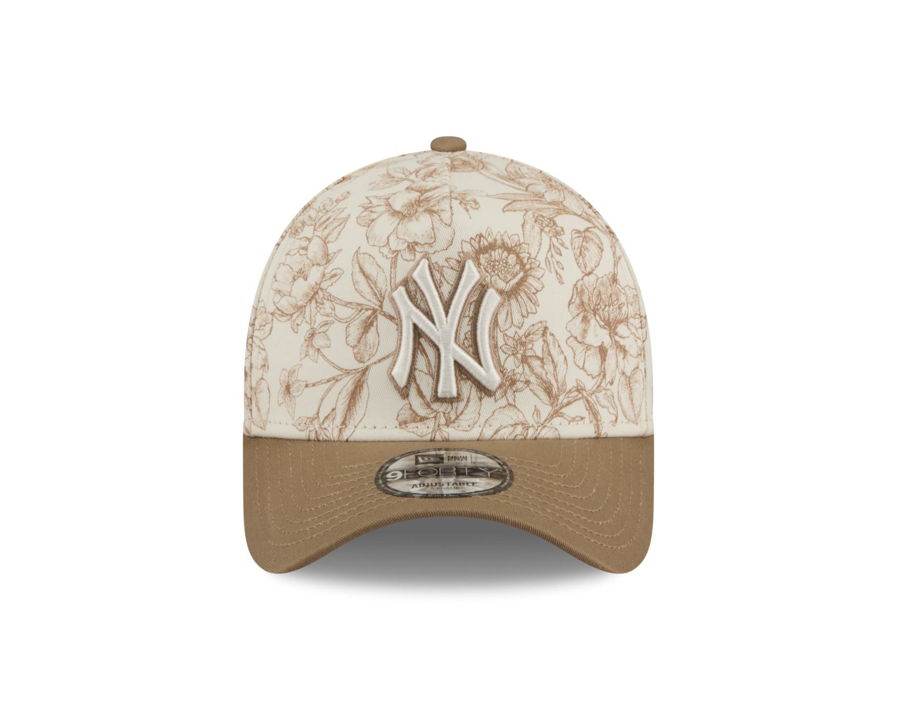 Bone New Era 9FORTY A-Frame New York Yankees MLB Spring Floral Bege 2