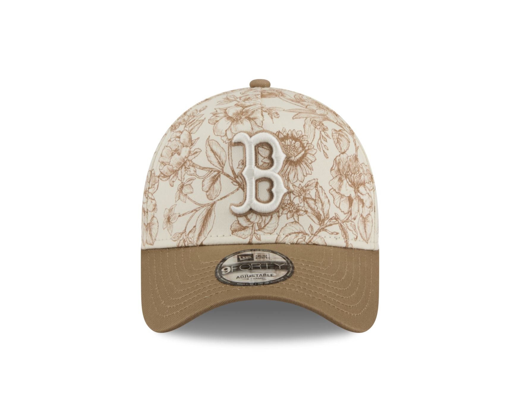 Bone New Era 9FORTY A-Frame Boston Red Sox Bone Spring Floral Bege 2