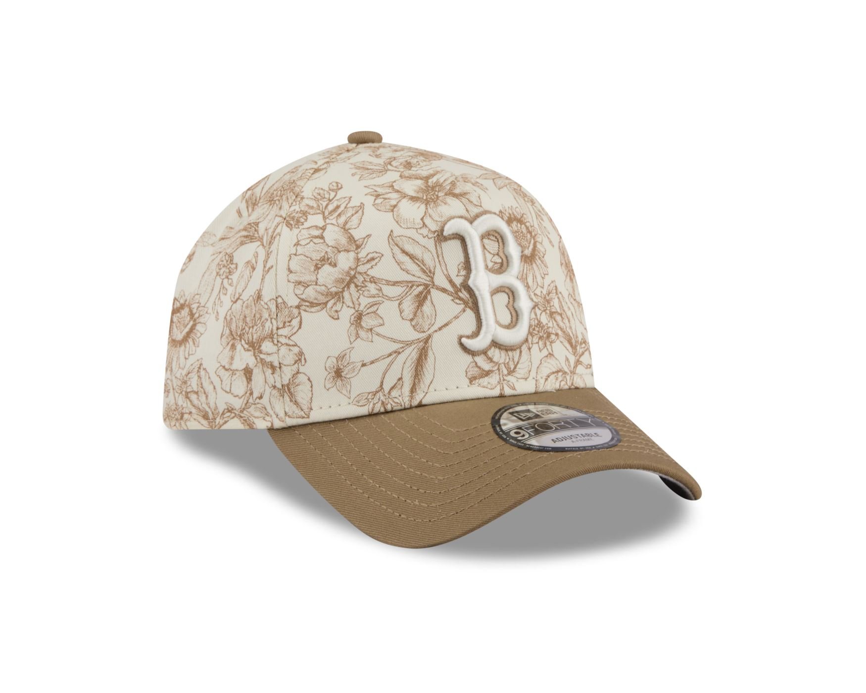 Bone New Era 9FORTY A-Frame Boston Red Sox Bone Spring Floral Bege 3