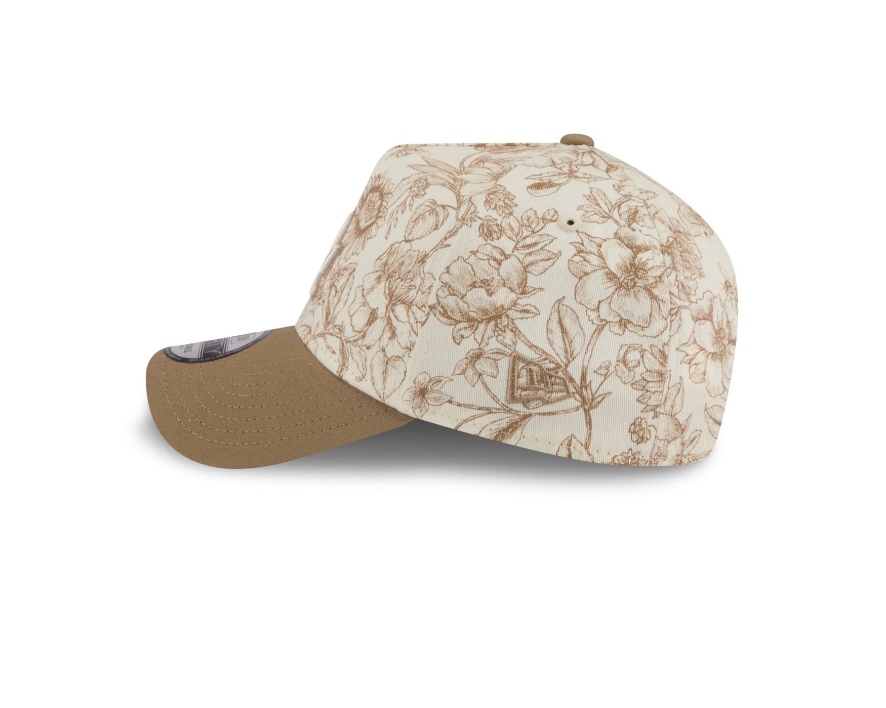 Bone New Era 9FORTY A-Frame Los Angeles Dodgers MLB Spring Floral Bege 5