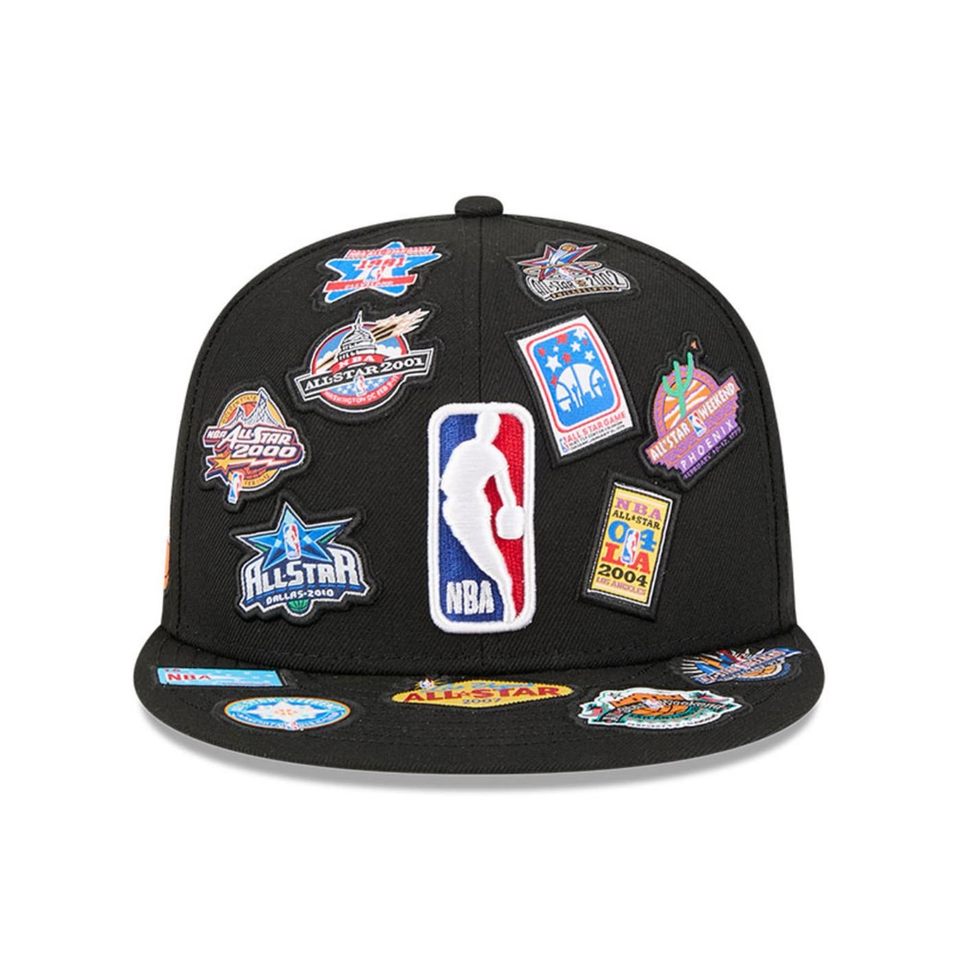Bone New Era 59FIFTY NBA Preto Preto 2