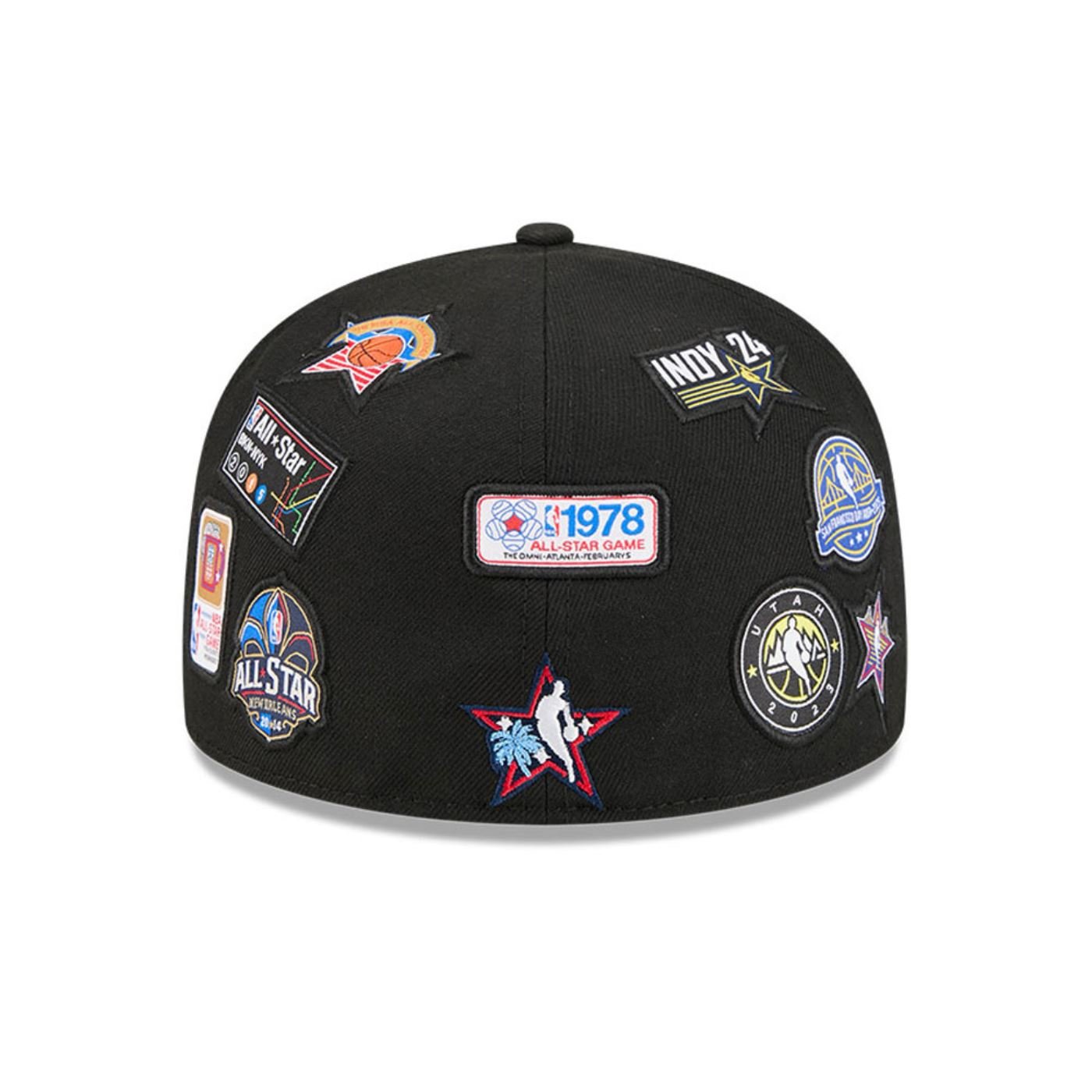 Bone New Era 59FIFTY NBA Preto Preto 4