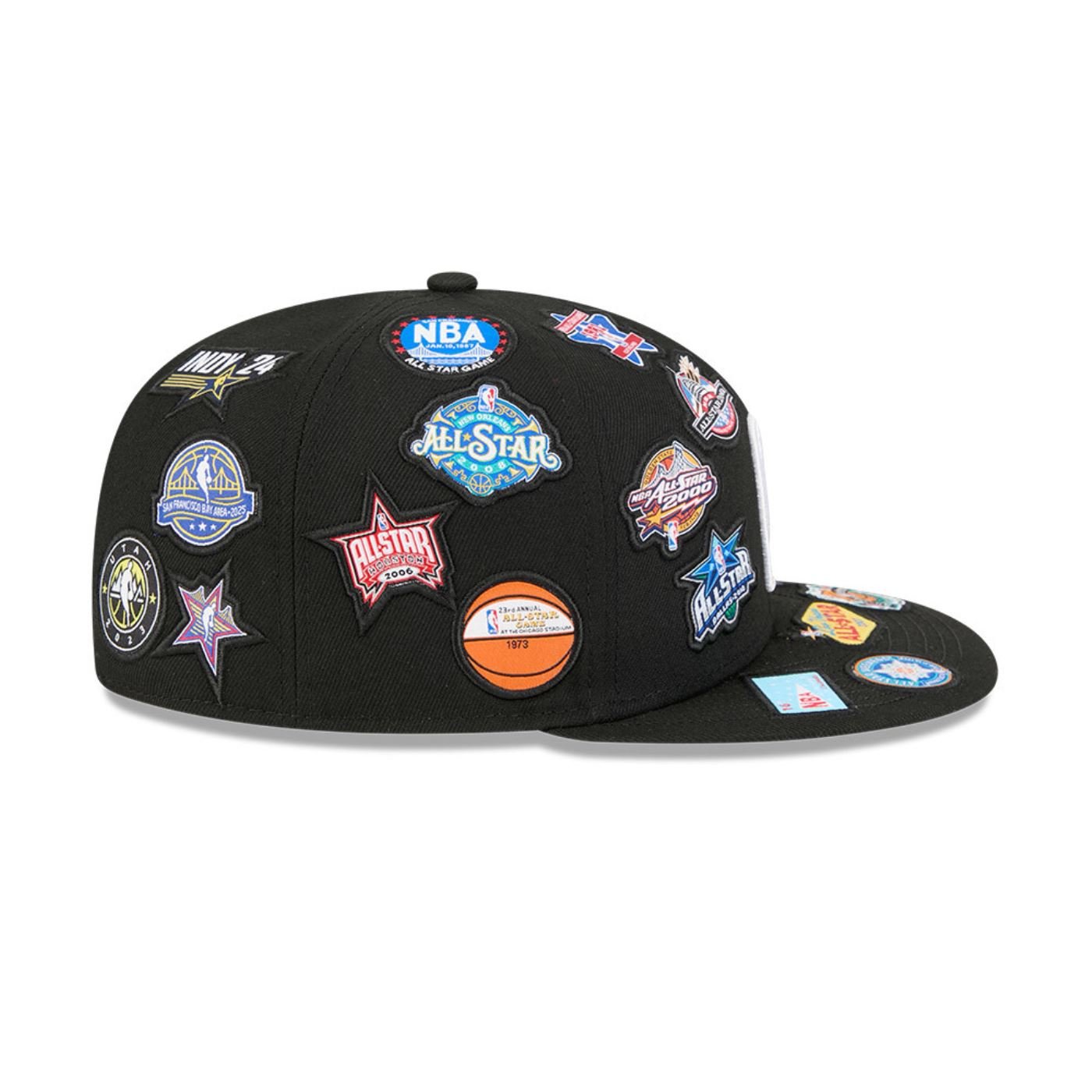 Bone New Era 59FIFTY NBA Preto Preto 6