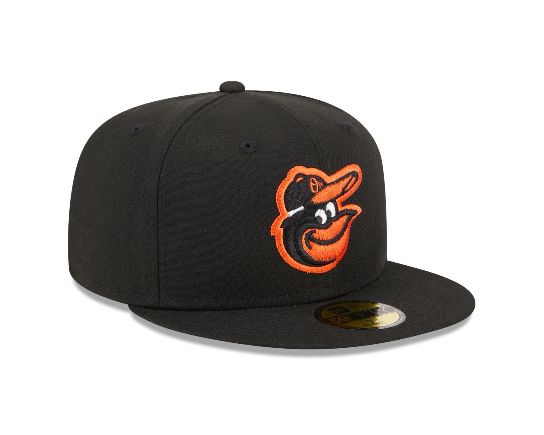 Bone New Era  59FIFTY Baltimore Orioles  Preto Preto 3