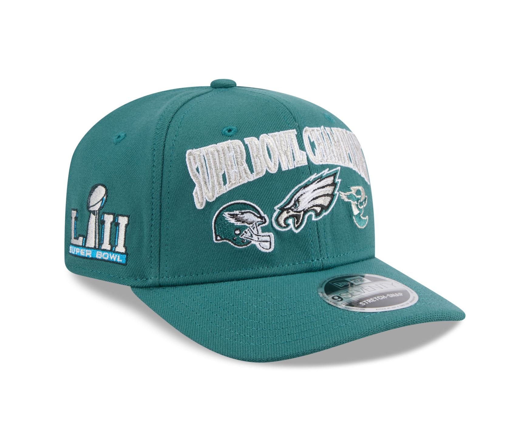 Bone New Era 9SEVENTY Stretch Snap Philadelphia Eagles Verde Verde 3