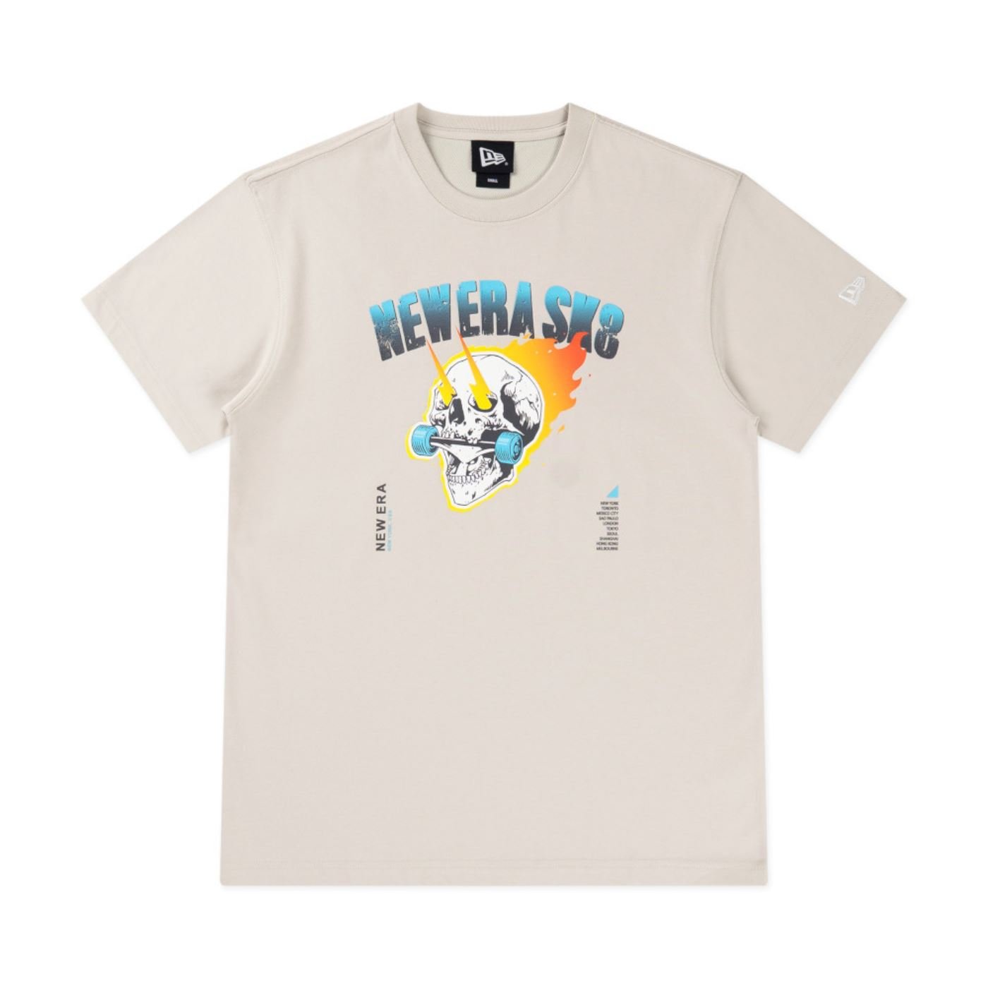 Camiseta New Era Regular New Era Off White Off White 6
