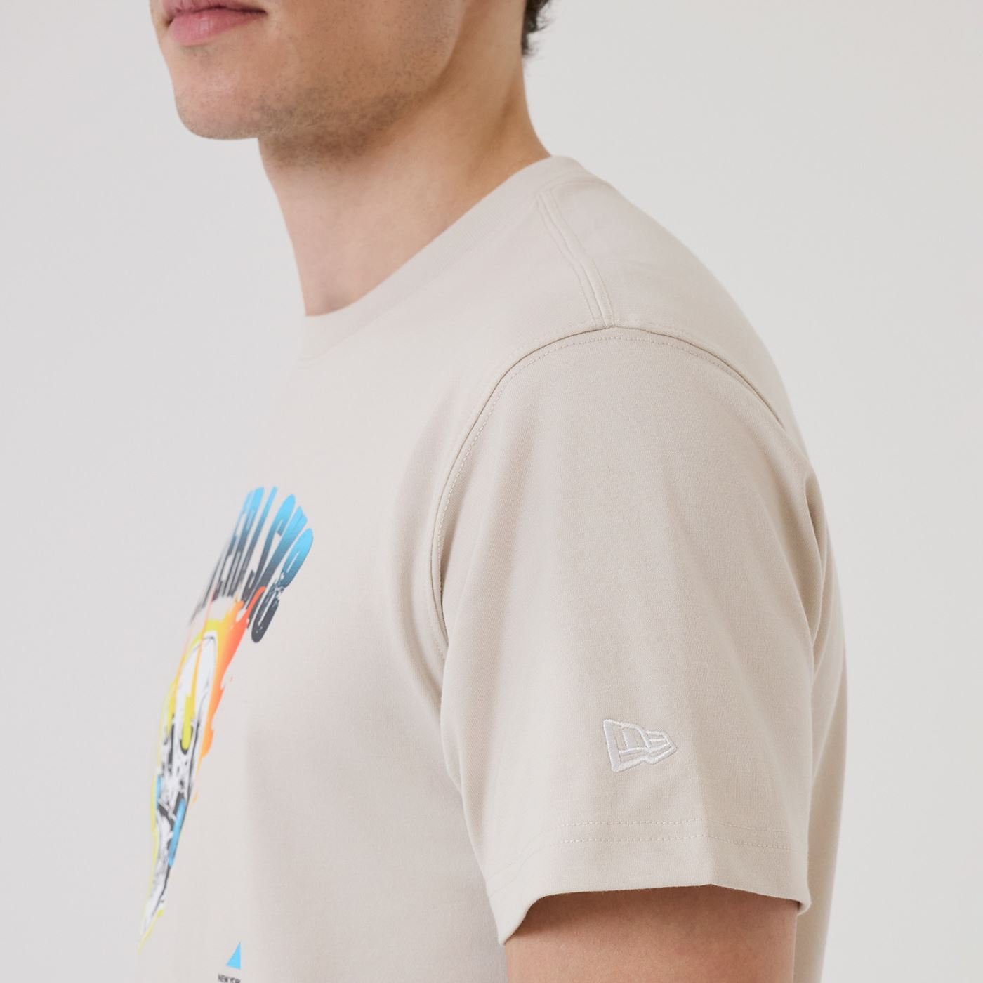 Camiseta New Era Regular New Era Off White Off White 7