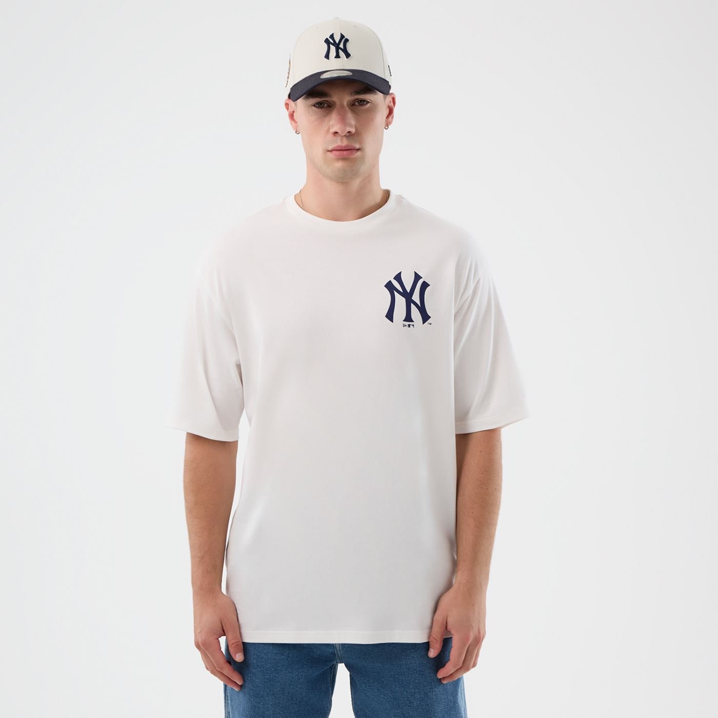 Camiseta New Era Regular  New York Yankees Branco Branco 2