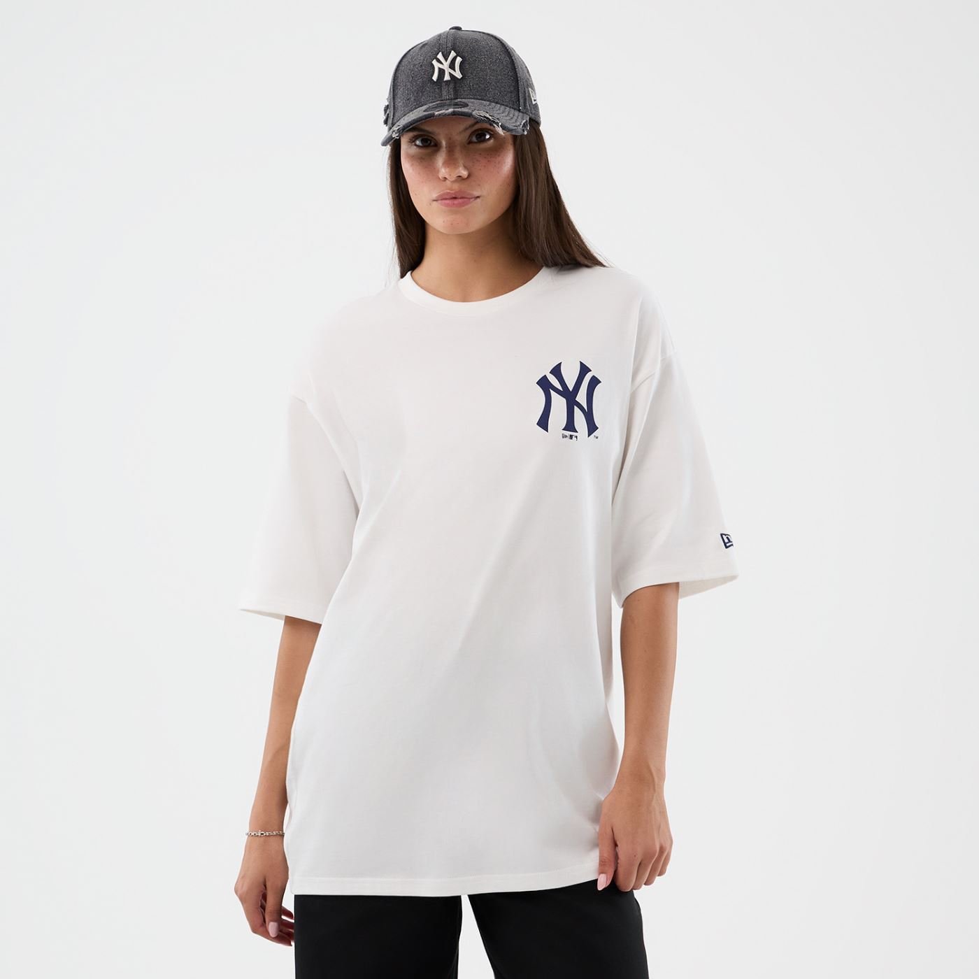 Camiseta New Era Regular  New York Yankees Branco Branco 3