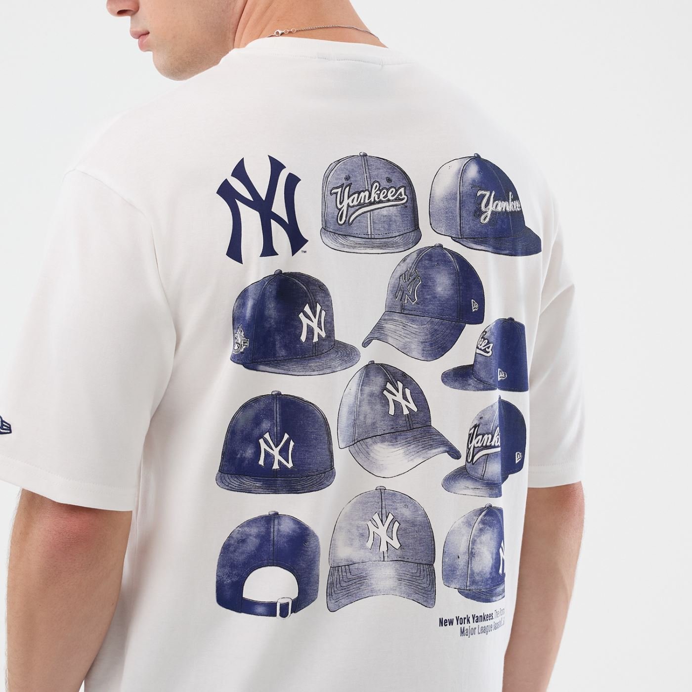 Camiseta New Era Regular  New York Yankees Branco Branco 7