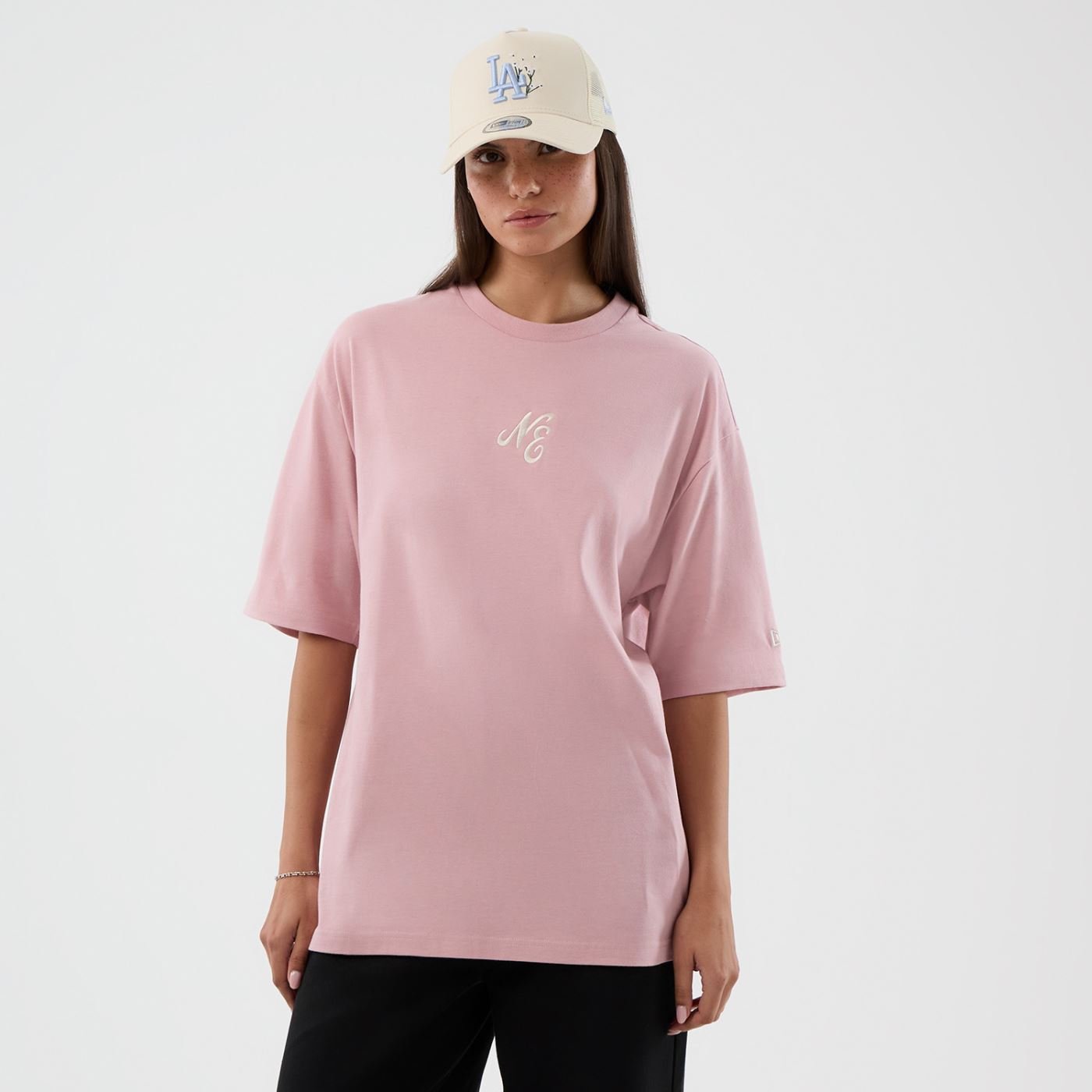 Camiseta New Era Regular New Era Rosa Rosa 2