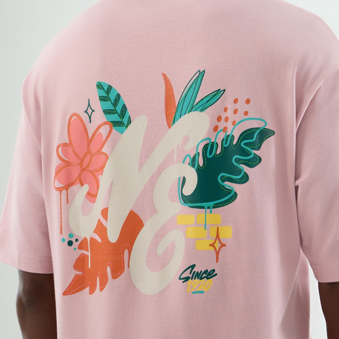 Camiseta New Era Regular New Era Rosa Rosa 7