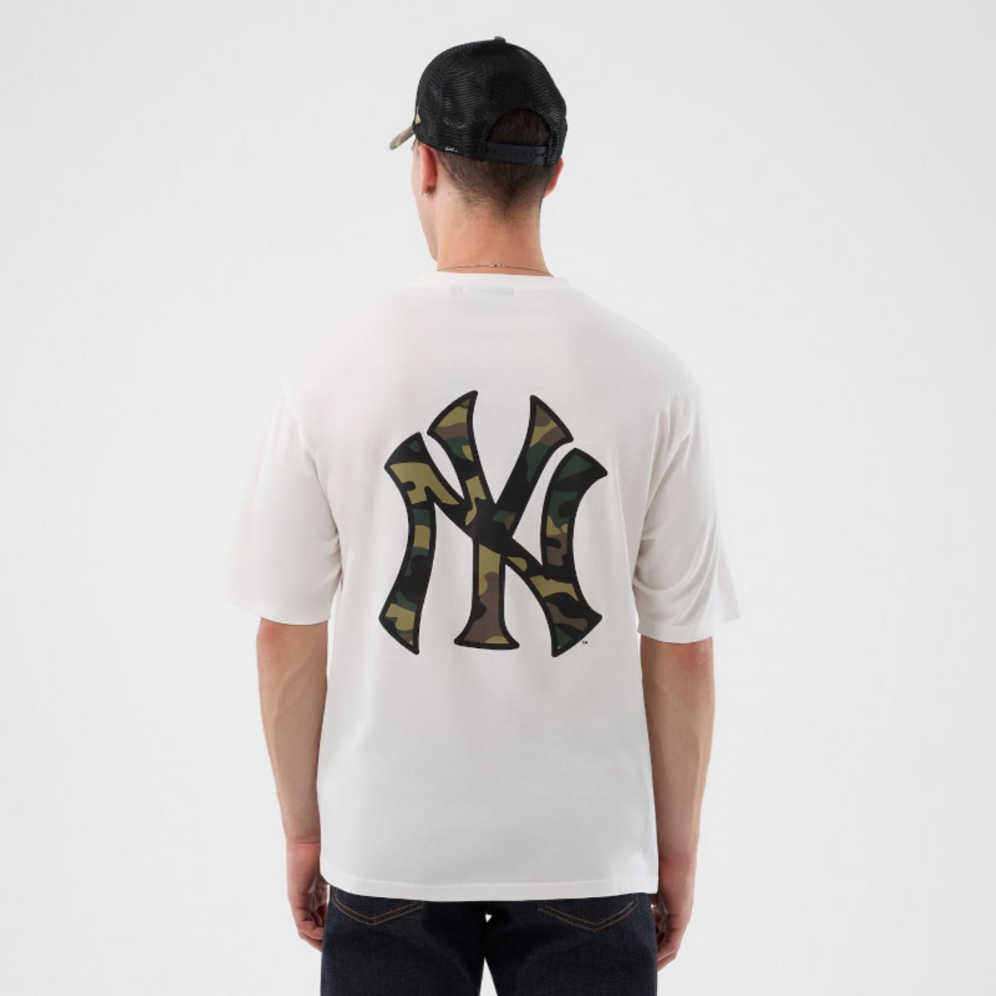 Camiseta New Era Regular  New York Yankees Branco Branco 5