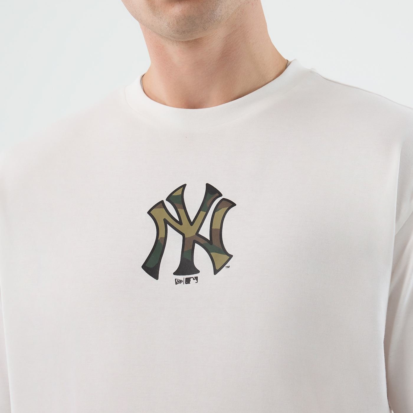 Camiseta New Era Regular  New York Yankees Branco Branco 7