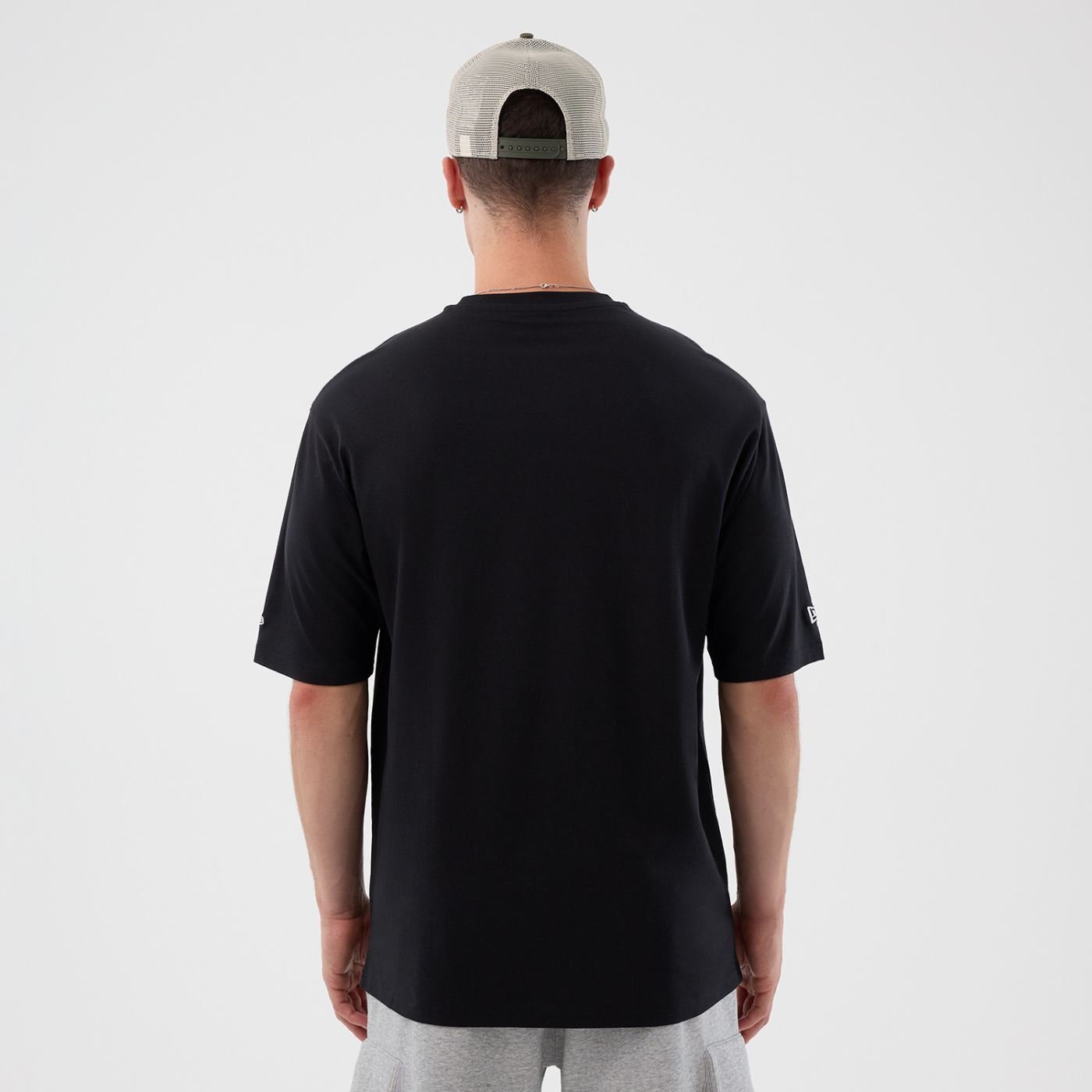 Camiseta New Era Regular  New York Mets Preto Preto 3