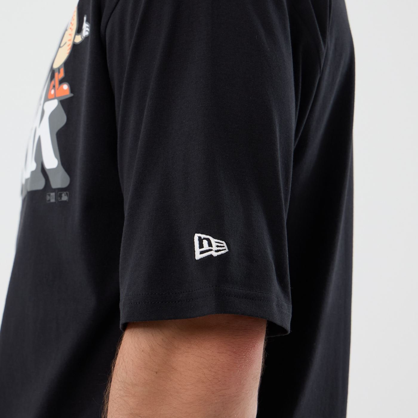 Camiseta New Era Regular  New York Mets Preto Preto 4