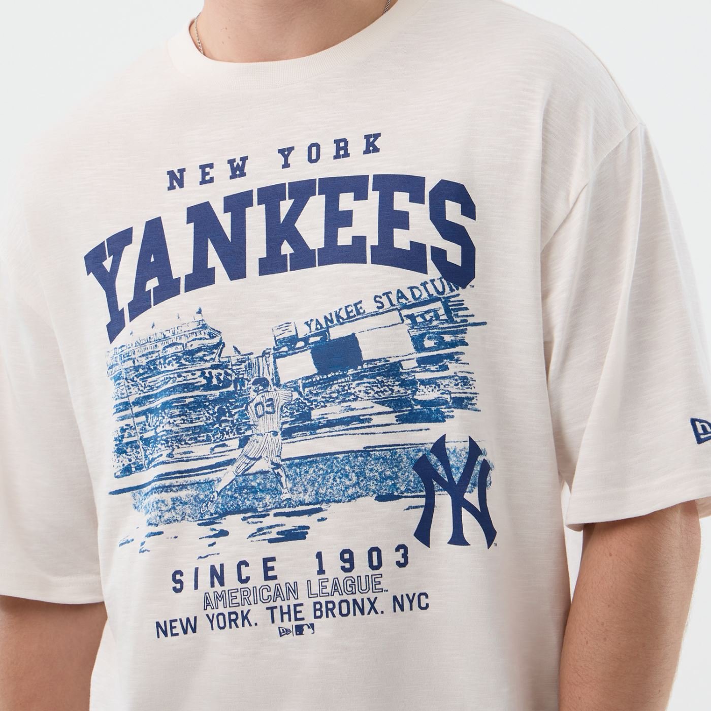 Camiseta New Era Regular  New York Yankees Branco Branco 2