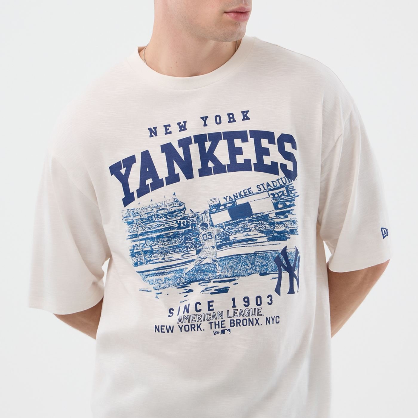 Camiseta New Era Regular  New York Yankees Branco Branco 6