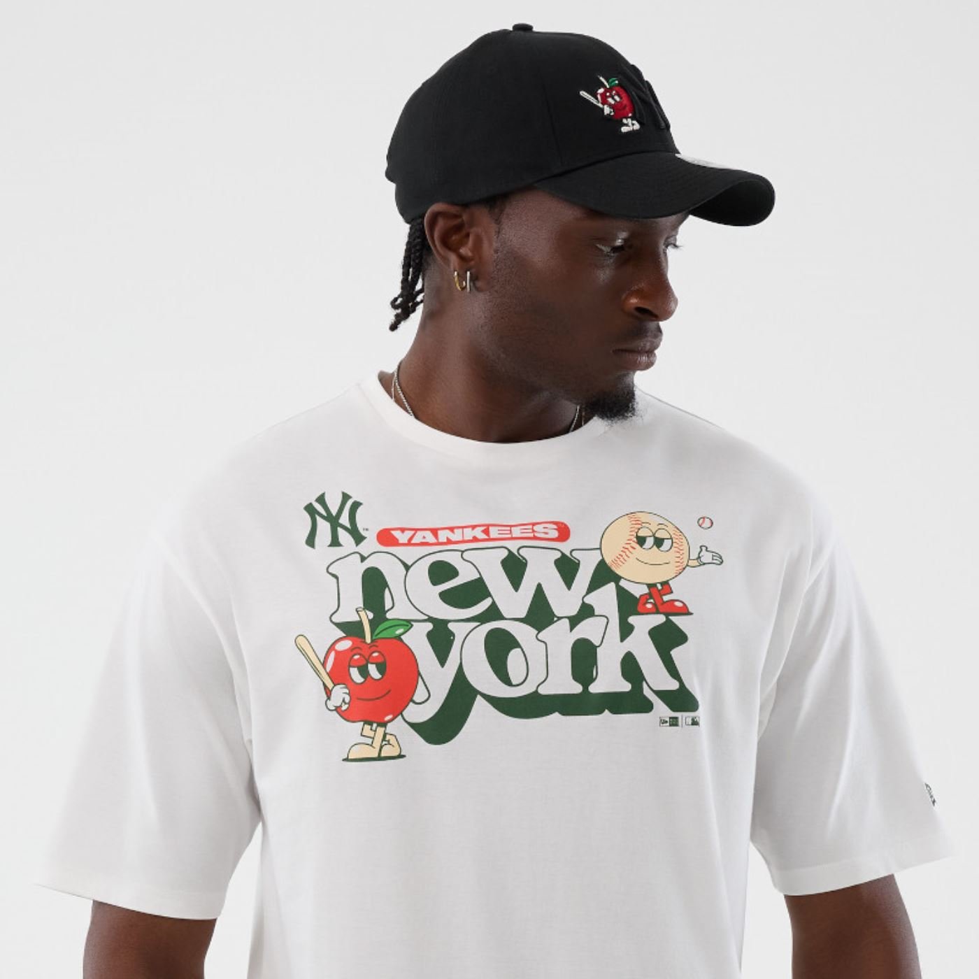 Camiseta New Era Regular  New York Yankees Branco Branco 7