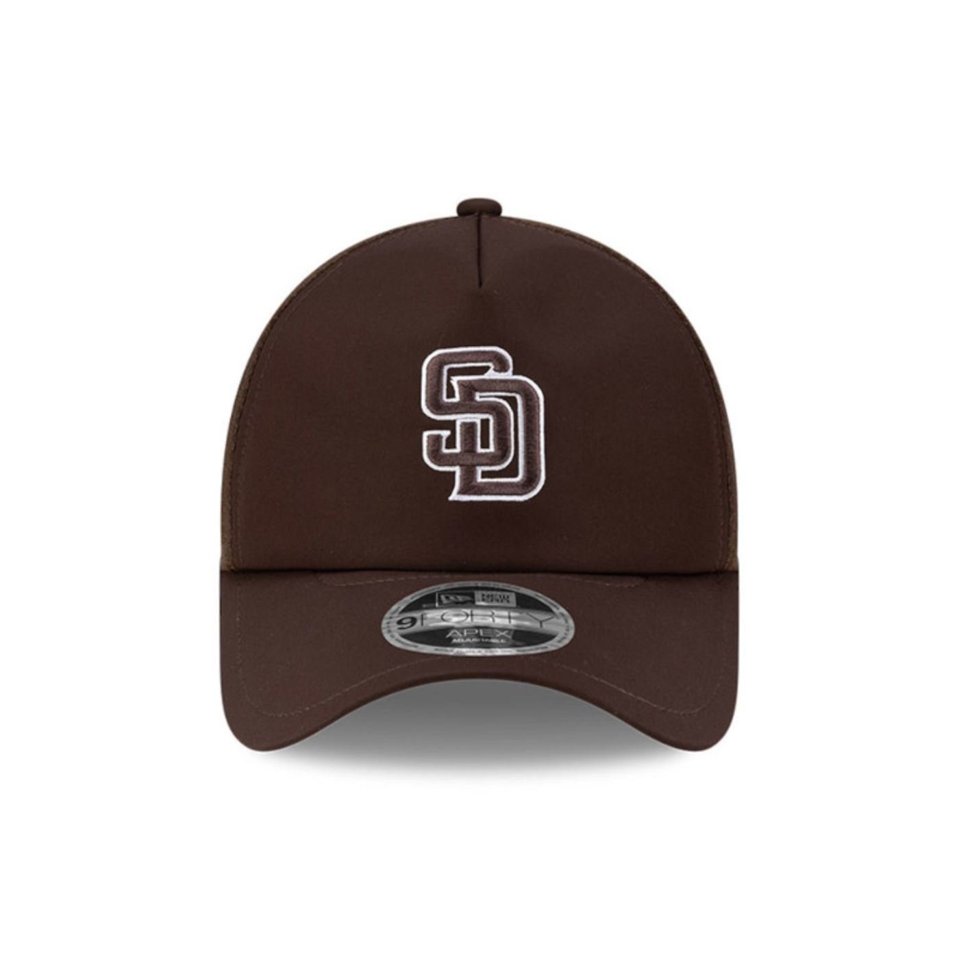 Bone New Era  9FORTY Apex San Diego Padres Marrom Marrom 2