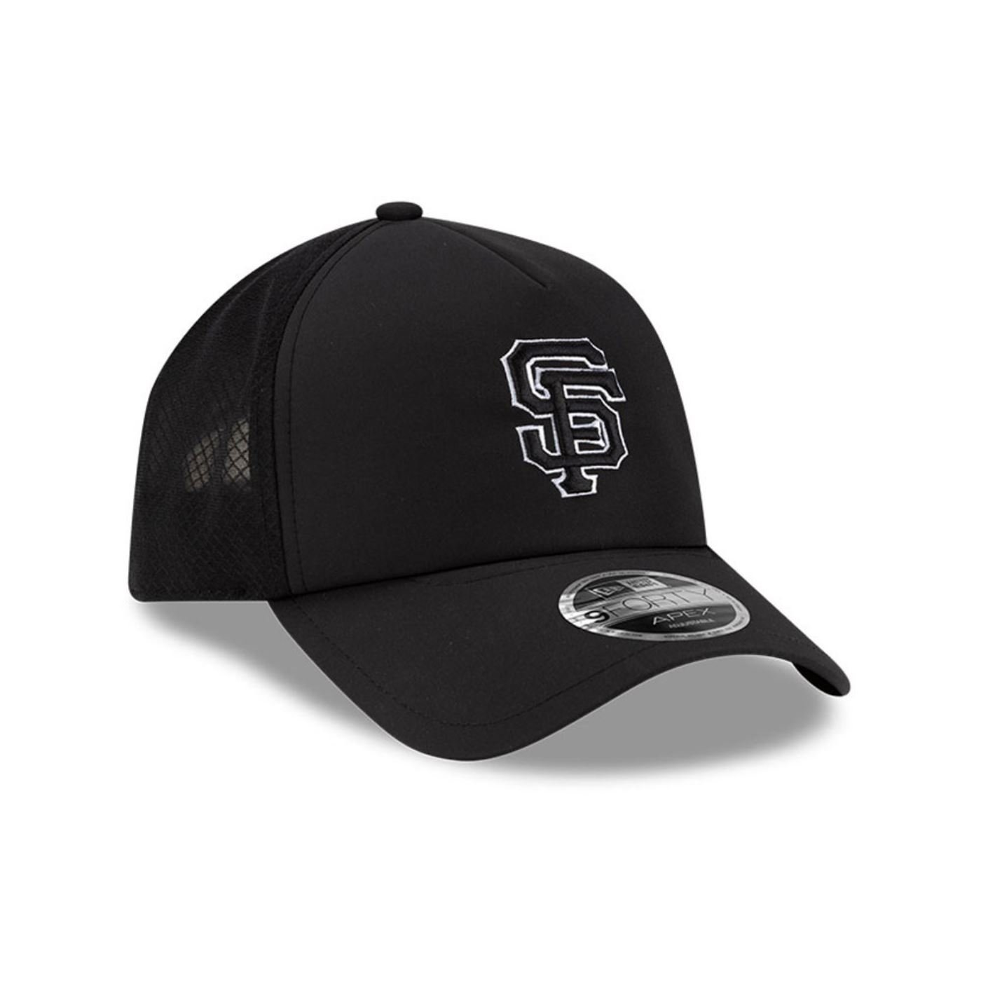 Bone New Era  9FORTY Apex San Francisco Giants  Preto Preto 3
