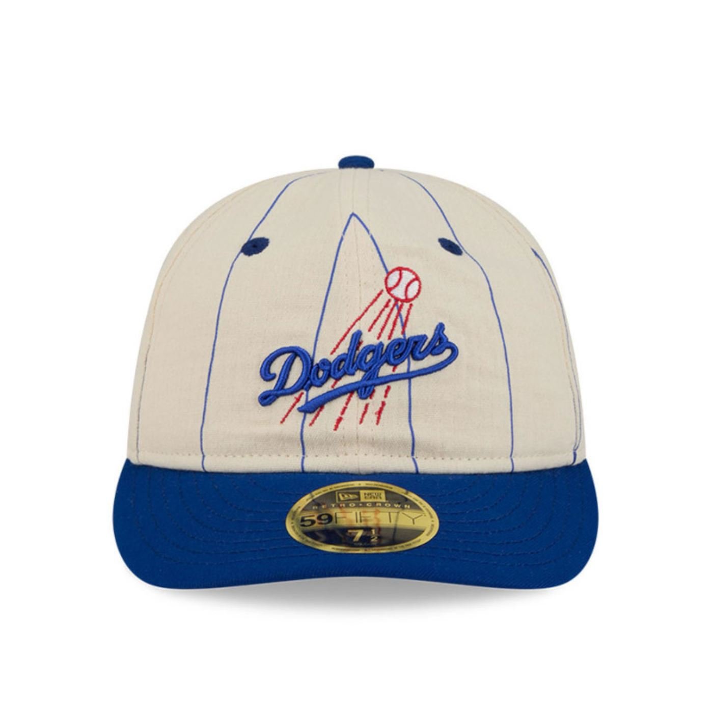 Bone New Era 59FIFTY Los Angeles Dodgers MLB Bege 2