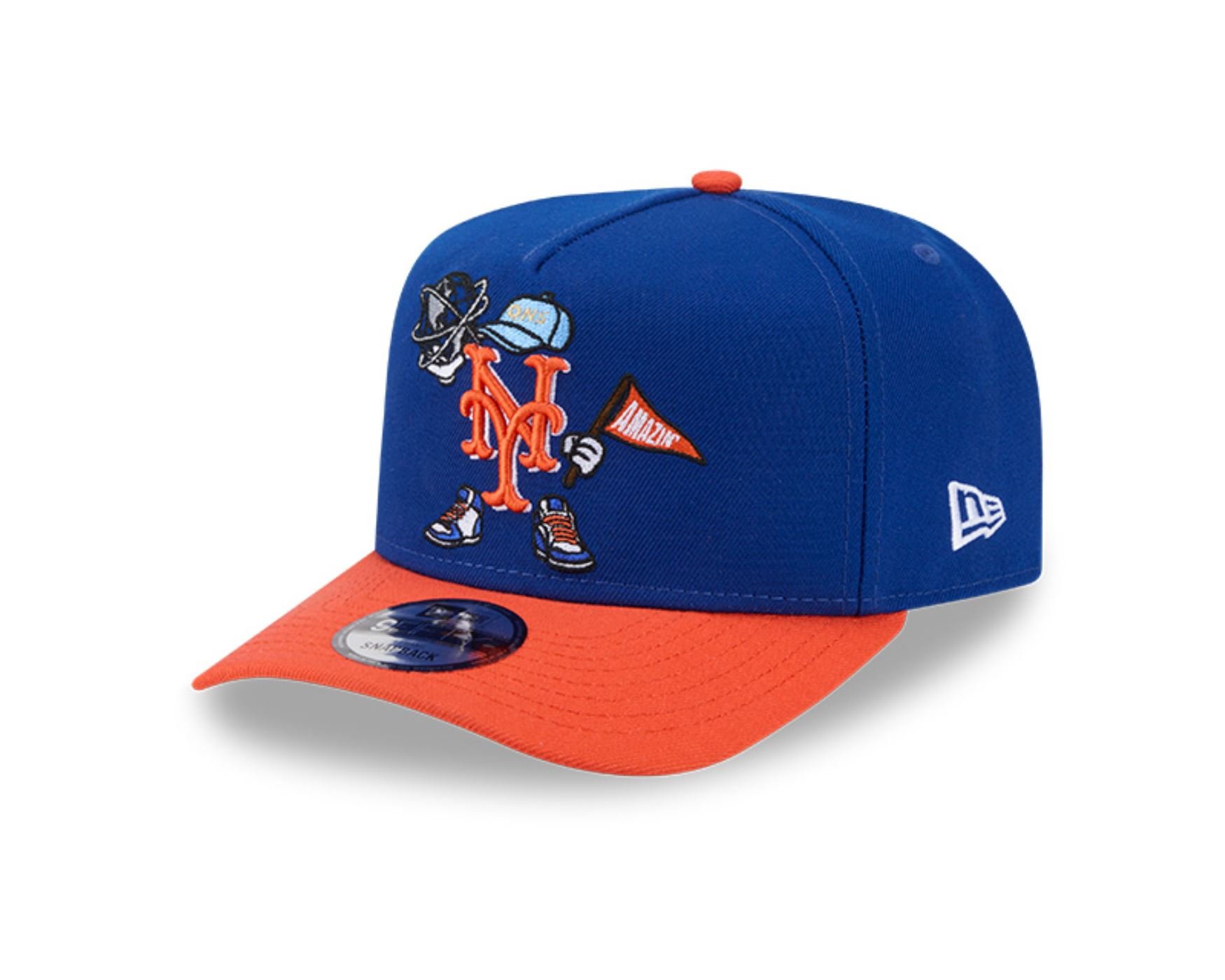 Bone New Era  9FIFTY A-Frame  New York Mets Azul