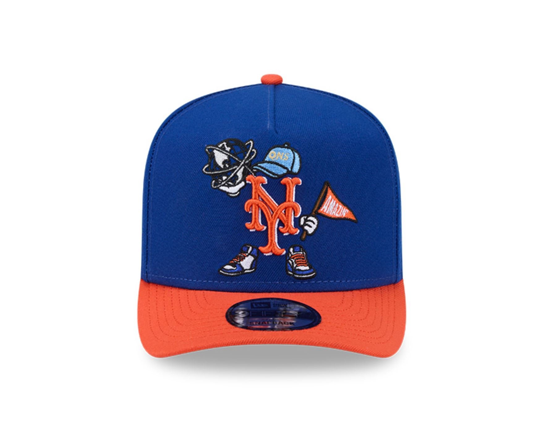 Bone New Era  9FIFTY A-Frame  New York Mets Azul Azul 2