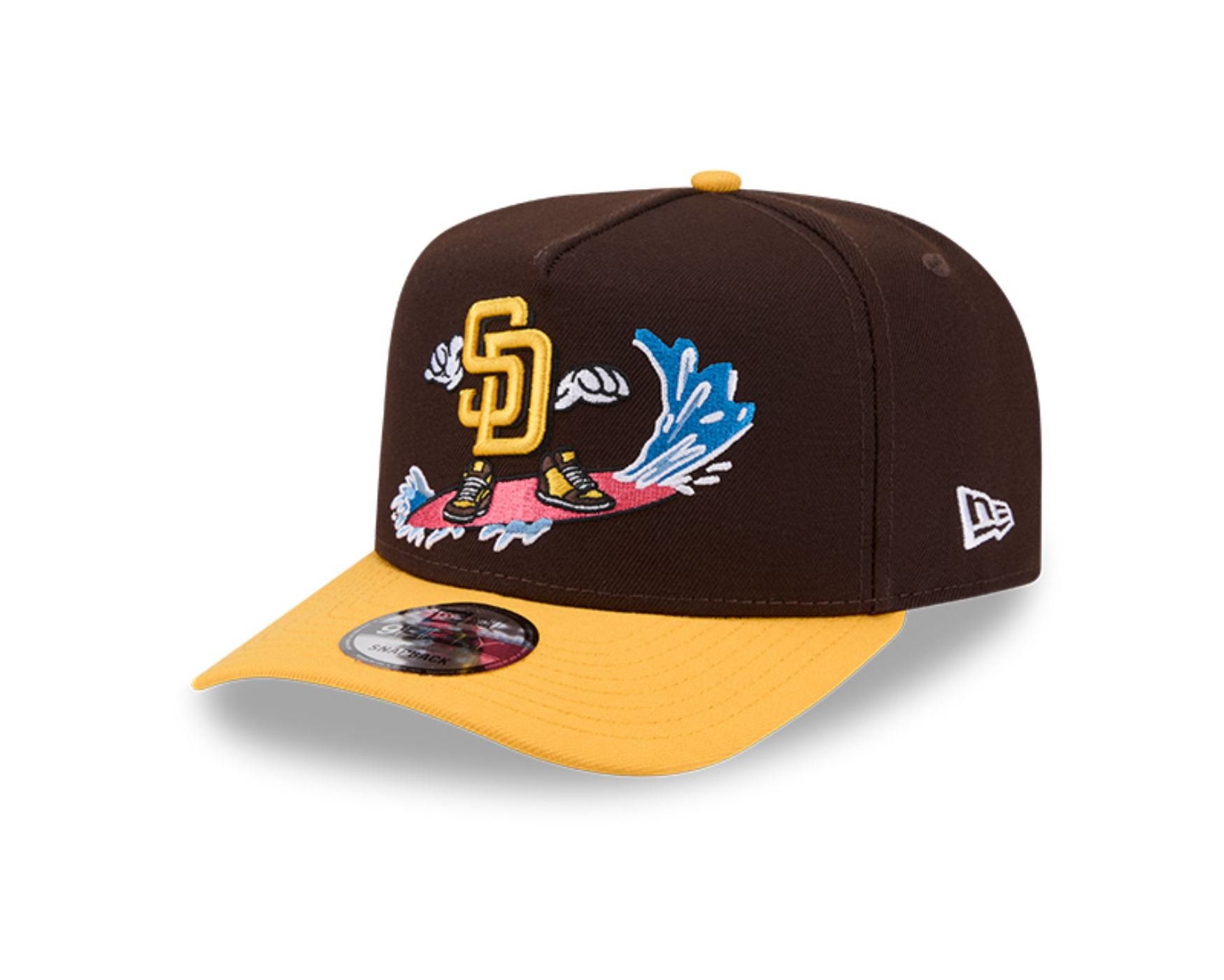 Bone New Era  9FIFTY A-Frame  San Diego Padres Marrom
