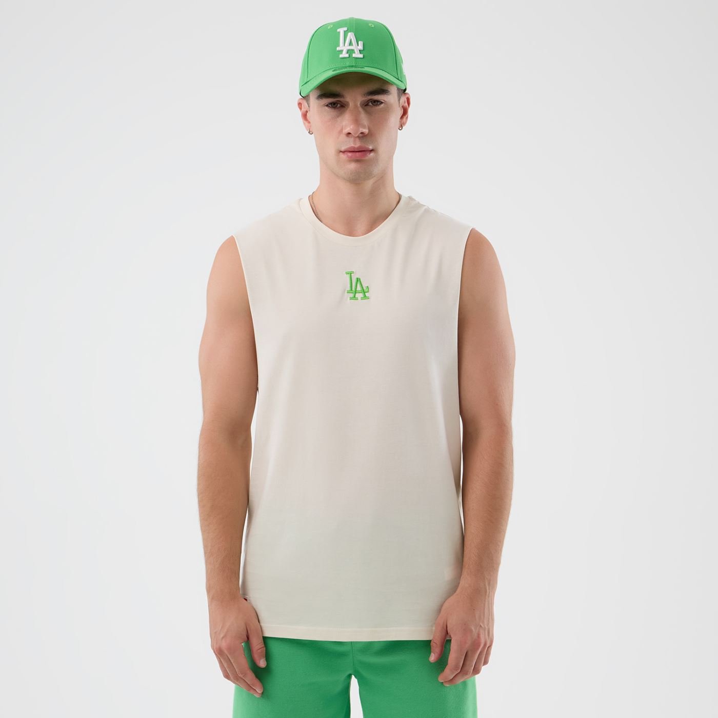 Regata New Era Basica Los Angeles Dodgers  Off White