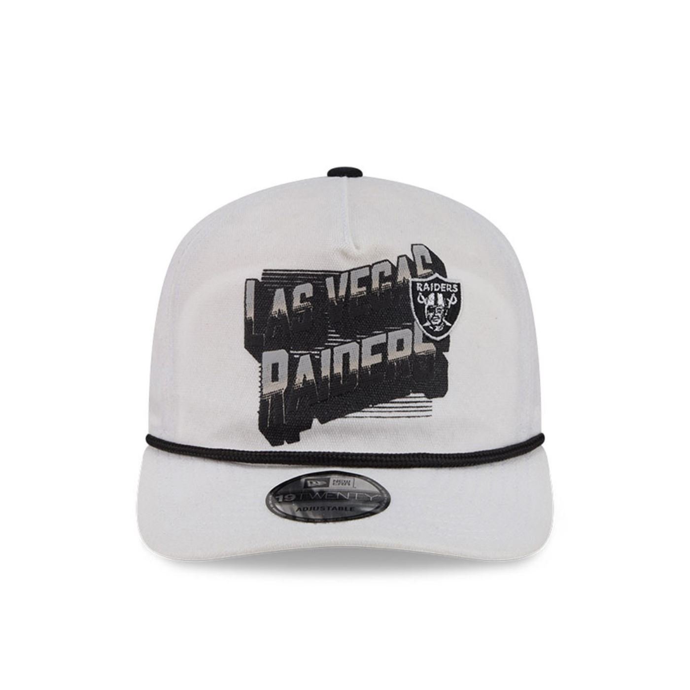 Bone New Era  19TWENTY Las Vegas Raiders  Branco Branco 2