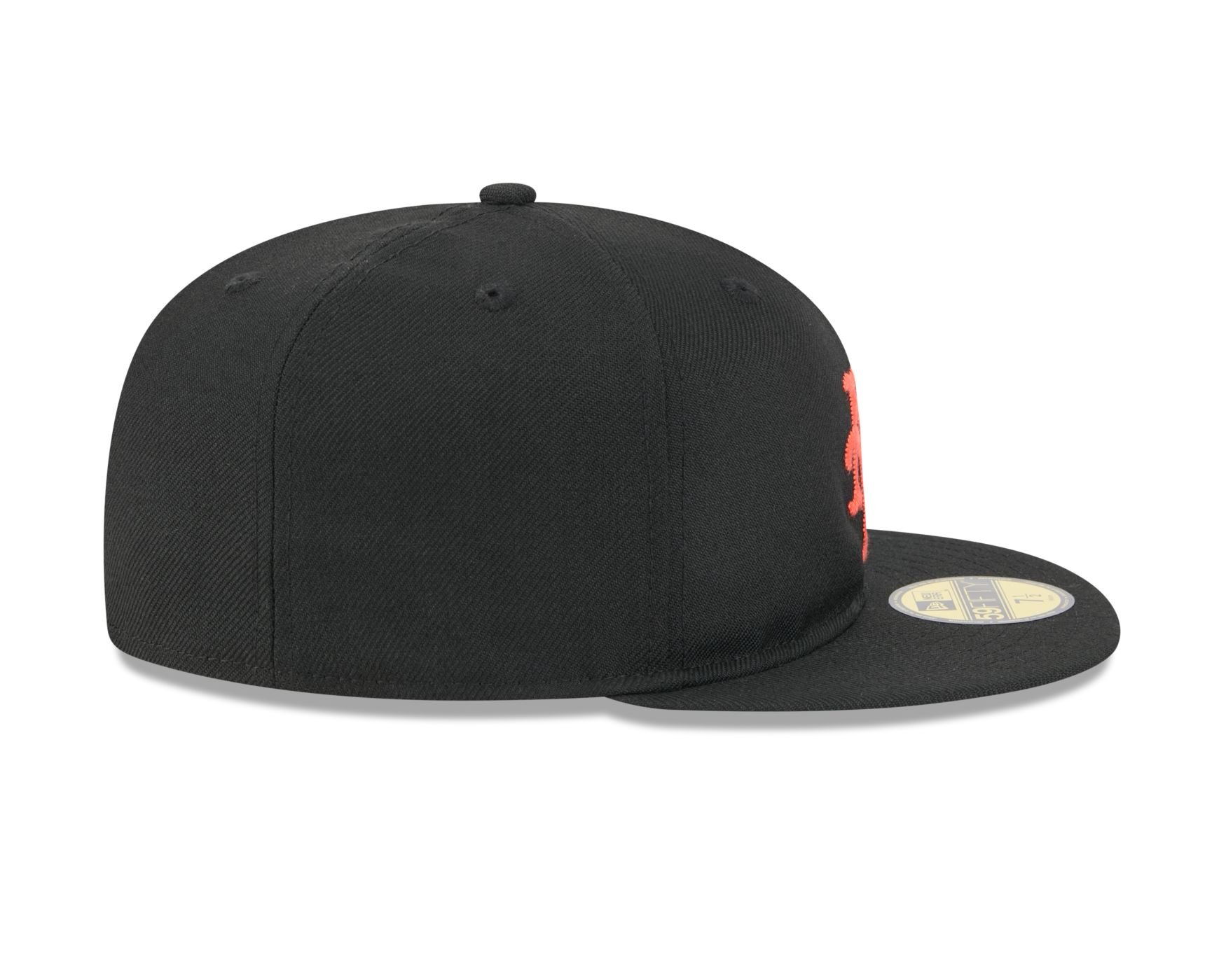Bone New Era  59FIFTY New York Mets Preto Preto 4