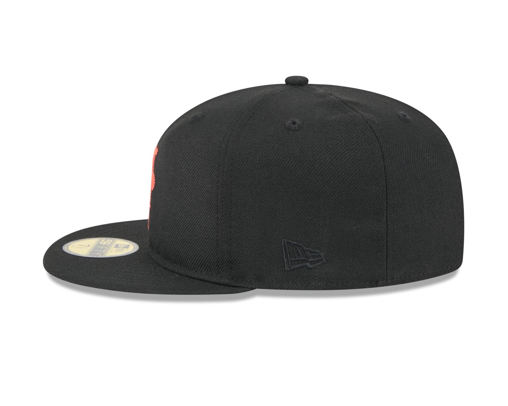 Bone New Era  59FIFTY New York Mets Preto Preto 6