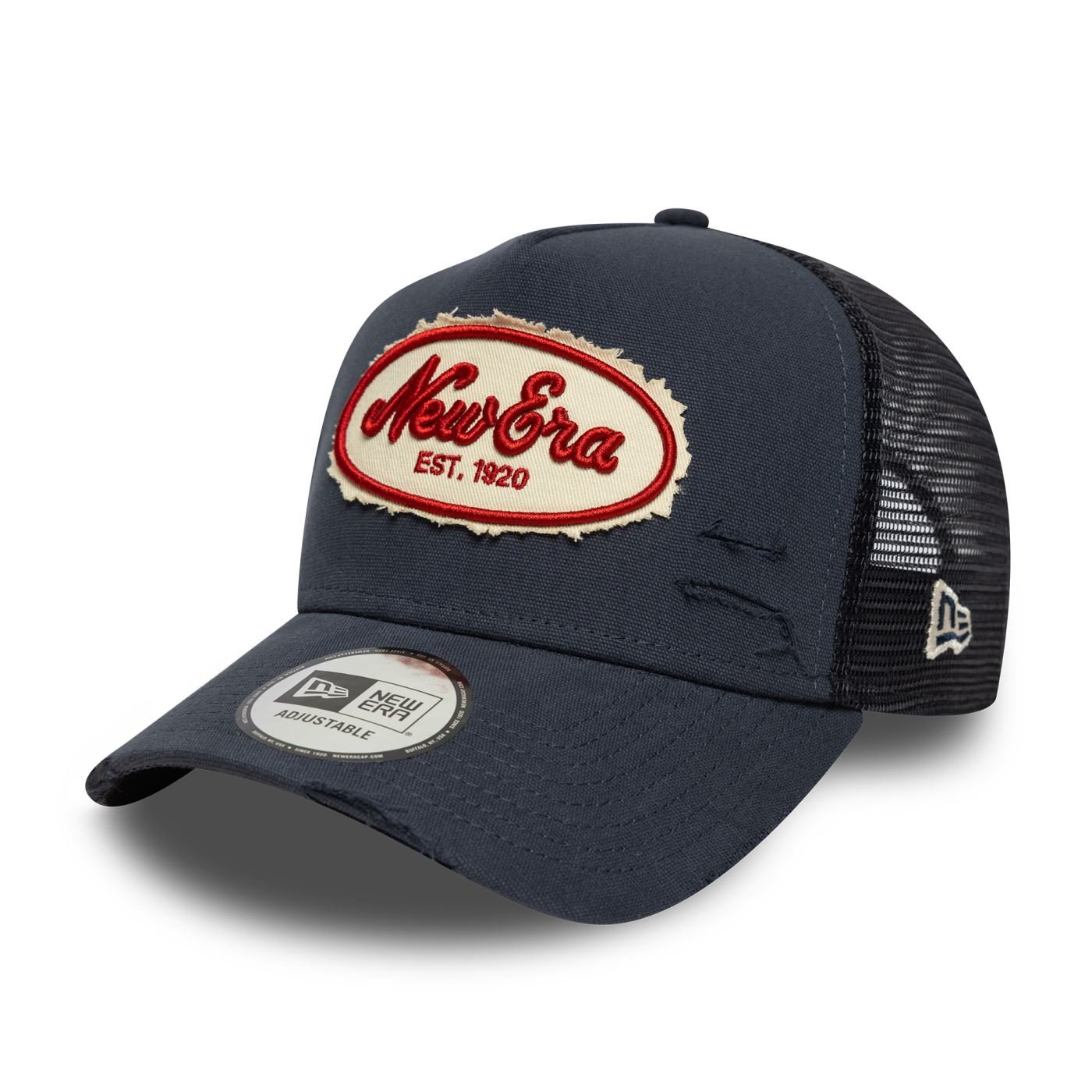 Bone New Era  9FORTY A-Frame Trucker New Era Marinho