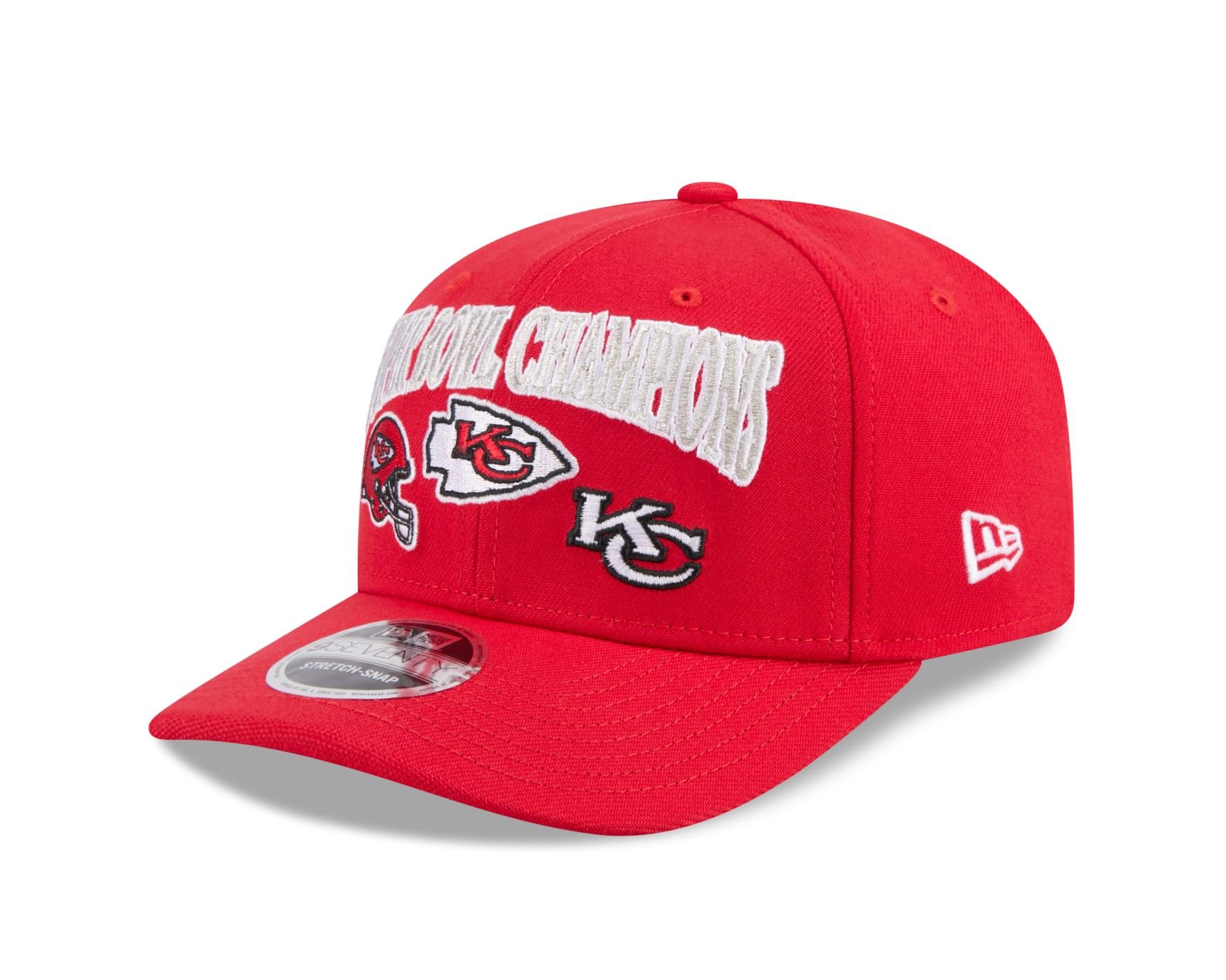 Bone New Era  9SEVENTY Stretch Snap  Kansas City Chiefs Vermelho