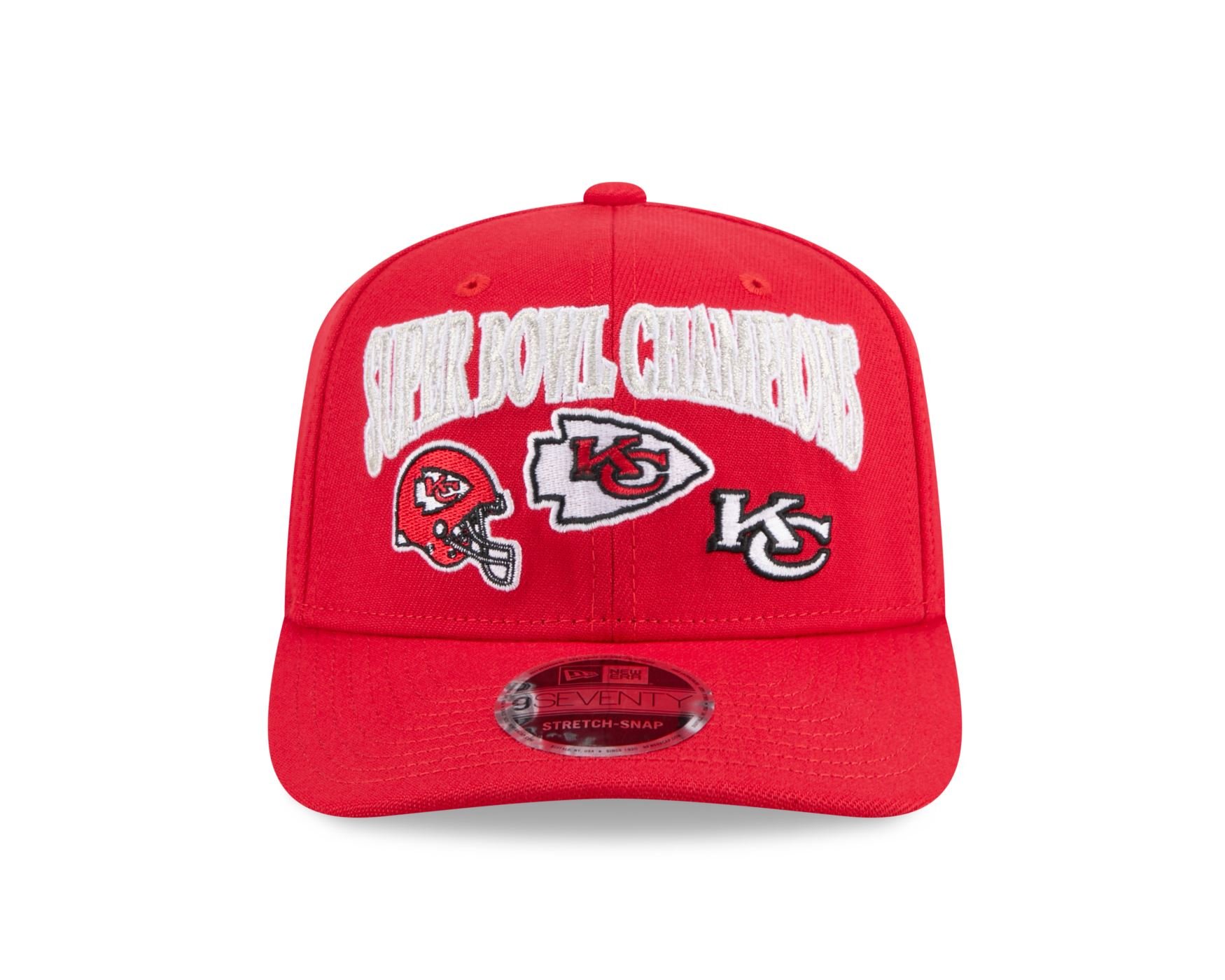 Bone New Era  9SEVENTY Stretch Snap  Kansas City Chiefs Vermelho Vermelho 2