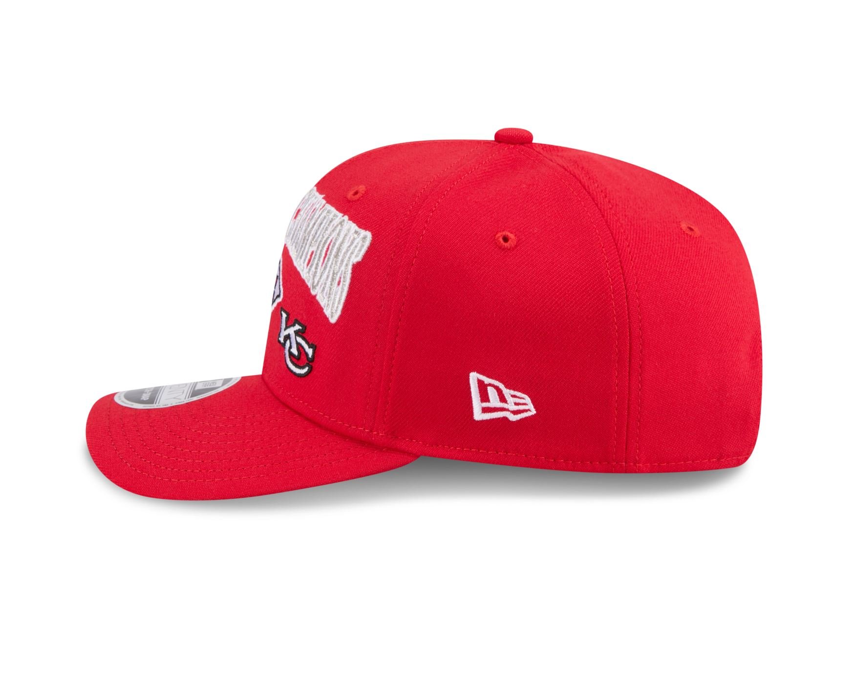 Bone New Era  9SEVENTY Stretch Snap  Kansas City Chiefs Vermelho Vermelho 5