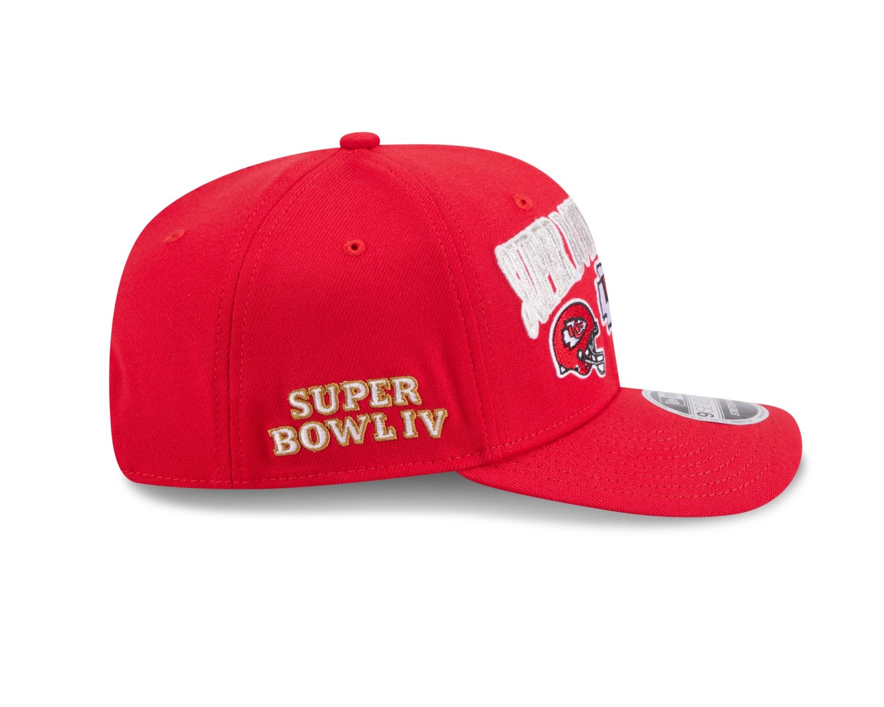 Bone New Era  9SEVENTY Stretch Snap  Kansas City Chiefs Vermelho Vermelho 6