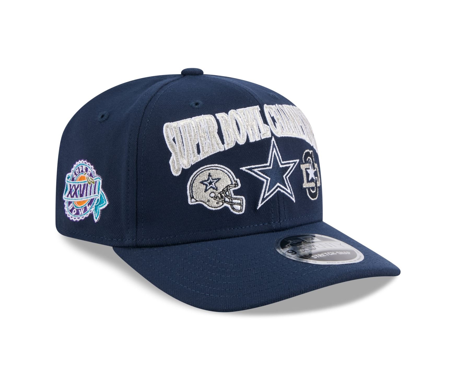 Bone New Era  9SEVENTY Stretch Snap  Dallas Cowboys Marinho Azul Marinho 3