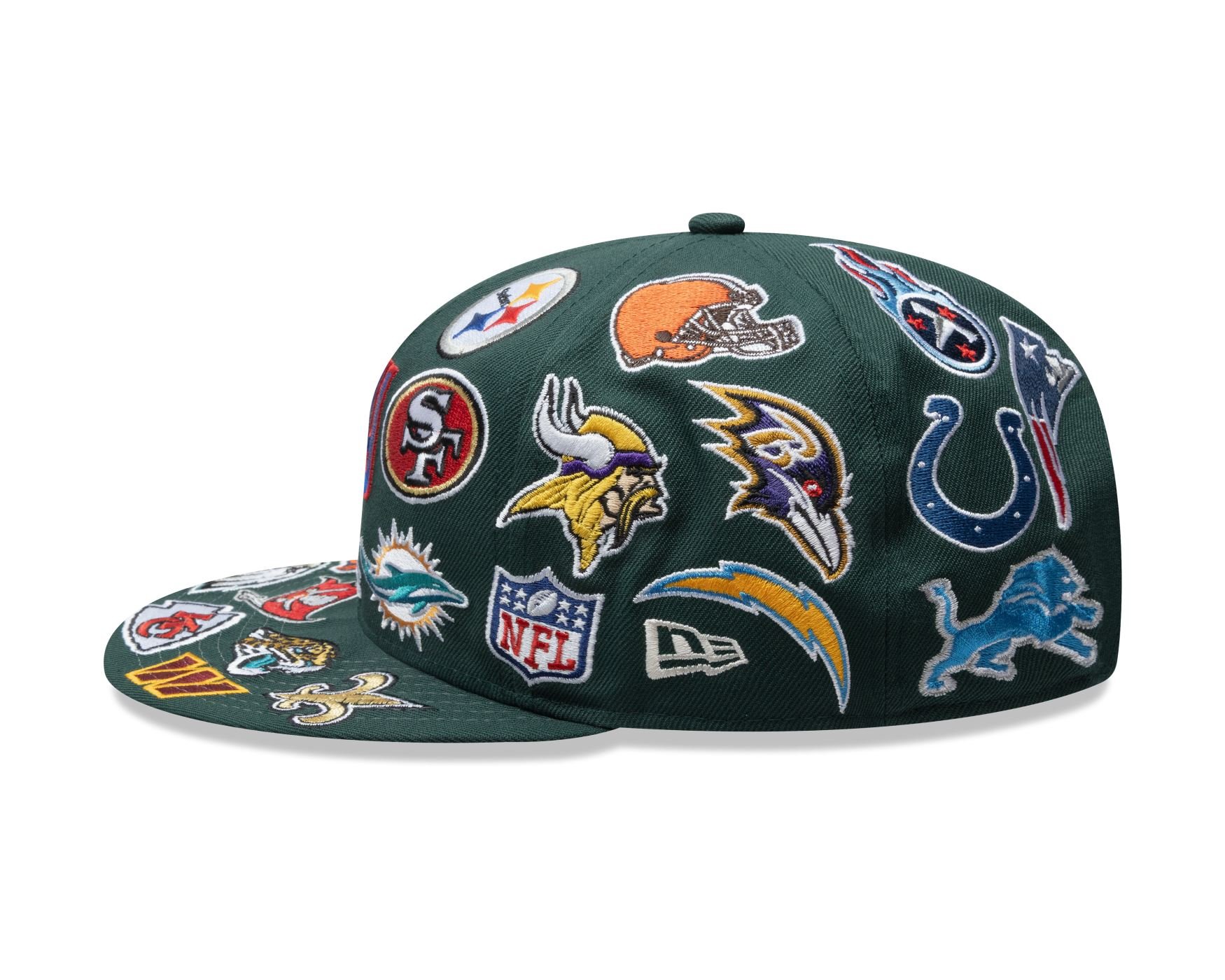 Bone New Era  9FIFITY  Nfl NFL Preto Verde 5