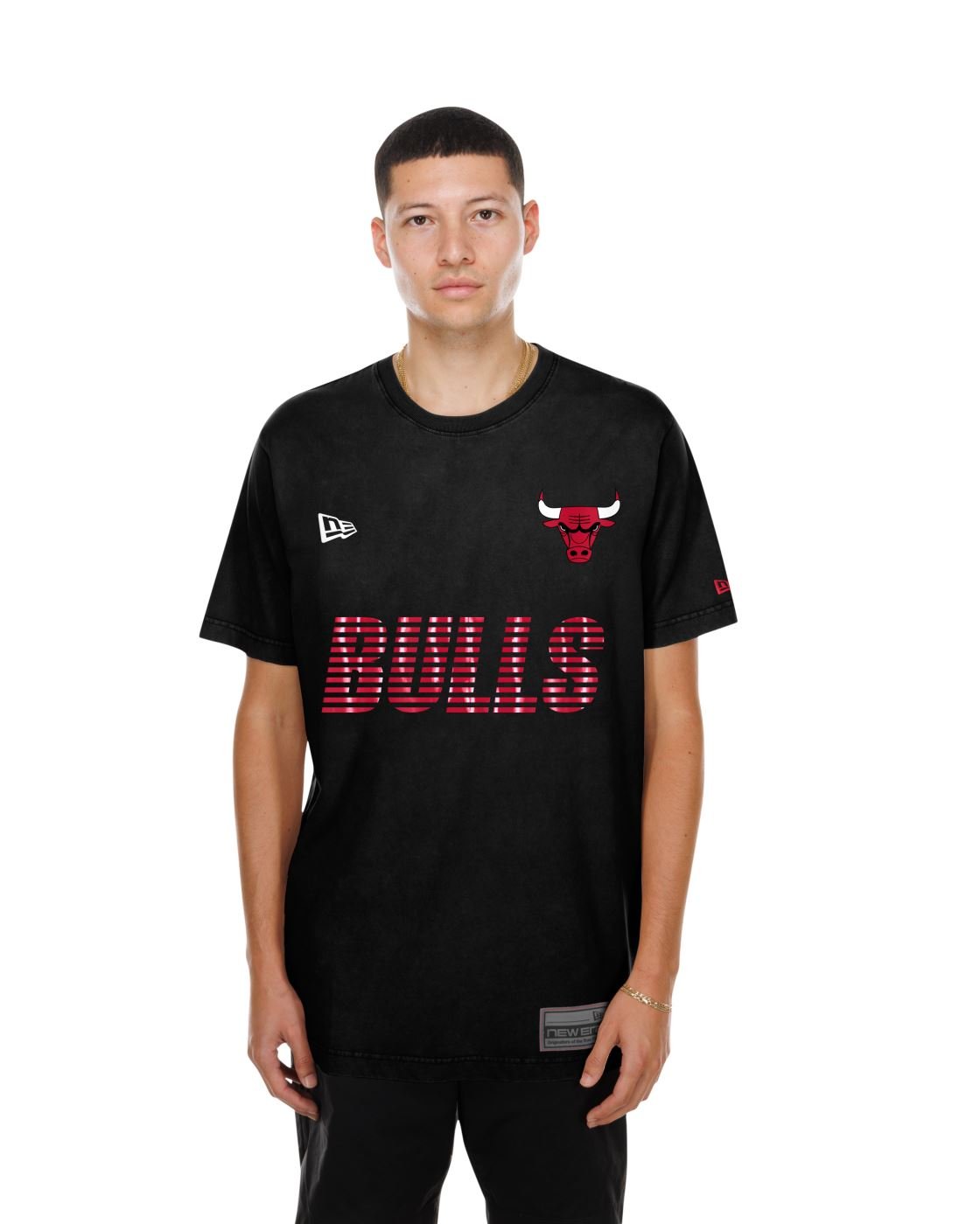 Camiseta New Era Regular  Chicago Bulls Preto