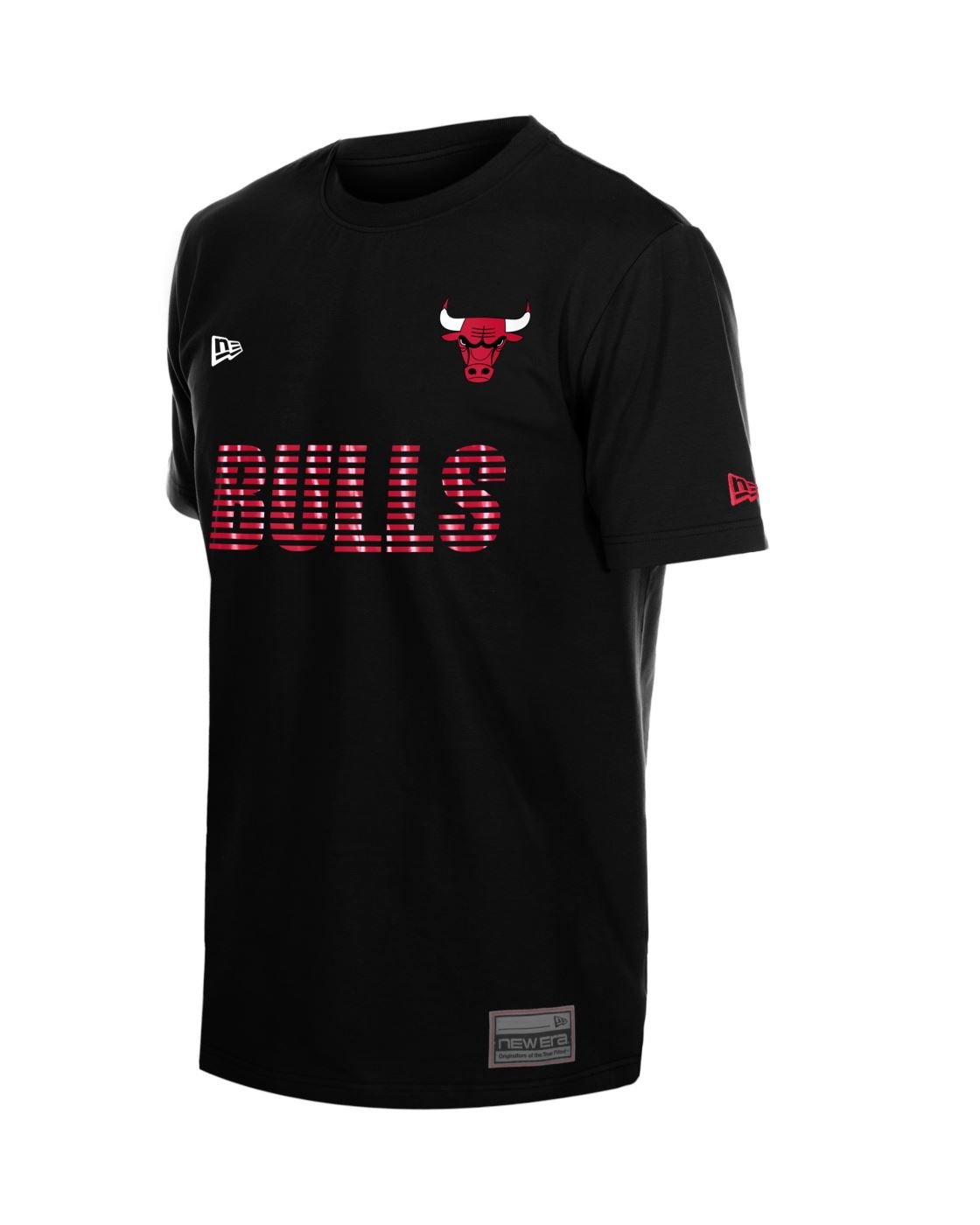 Camiseta New Era Regular  Chicago Bulls Preto Preto 2