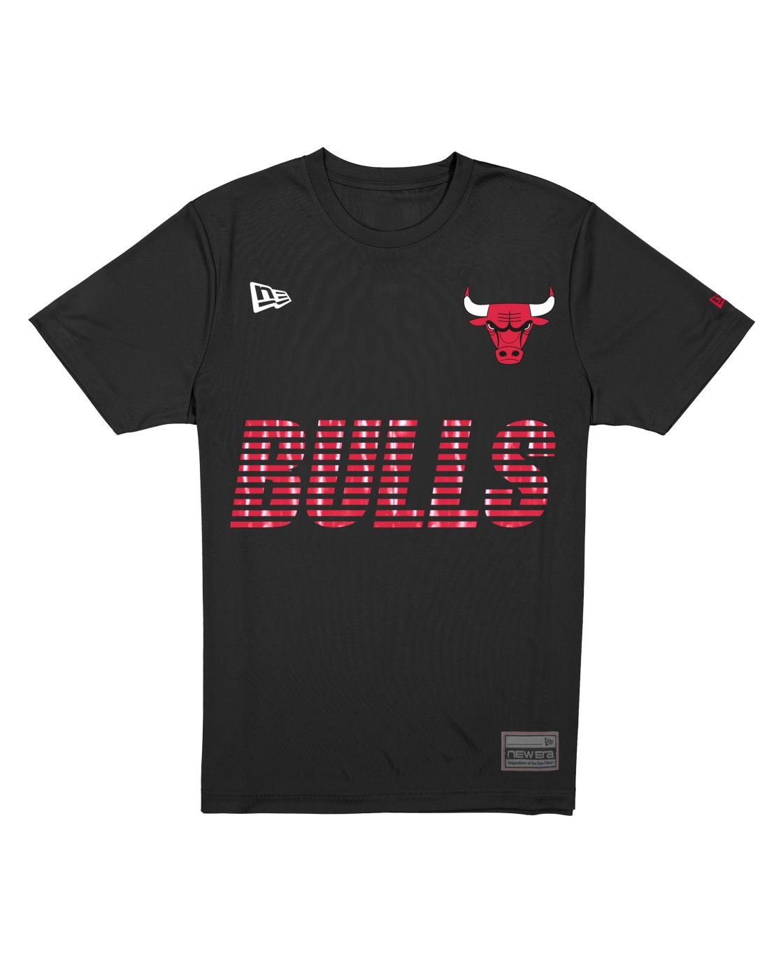 Camiseta New Era Regular  Chicago Bulls Preto Preto 4
