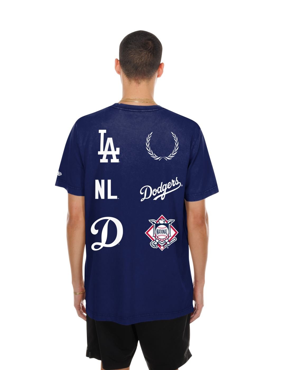 Camiseta New Era Regular  Los Angeles Dodgers  Azul Azul 4