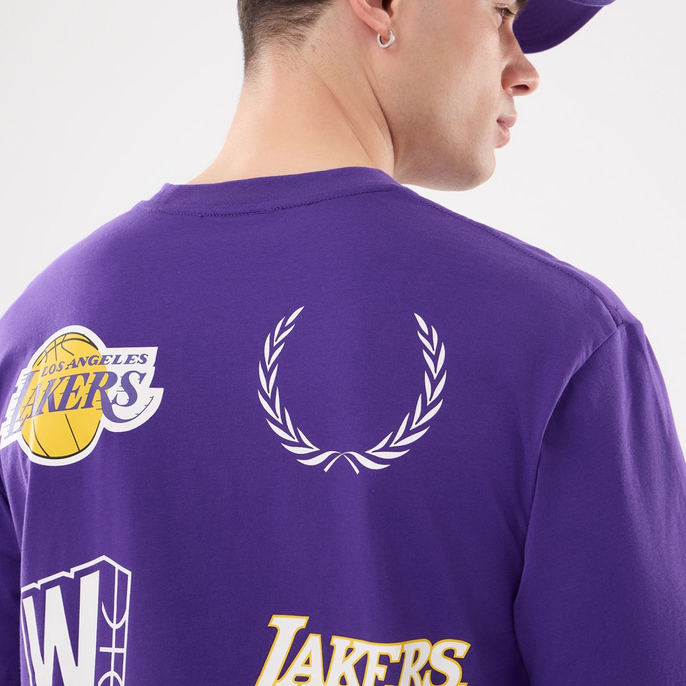 Camiseta New Era Regular  Los Angeles Lakers Roxo Roxo 5