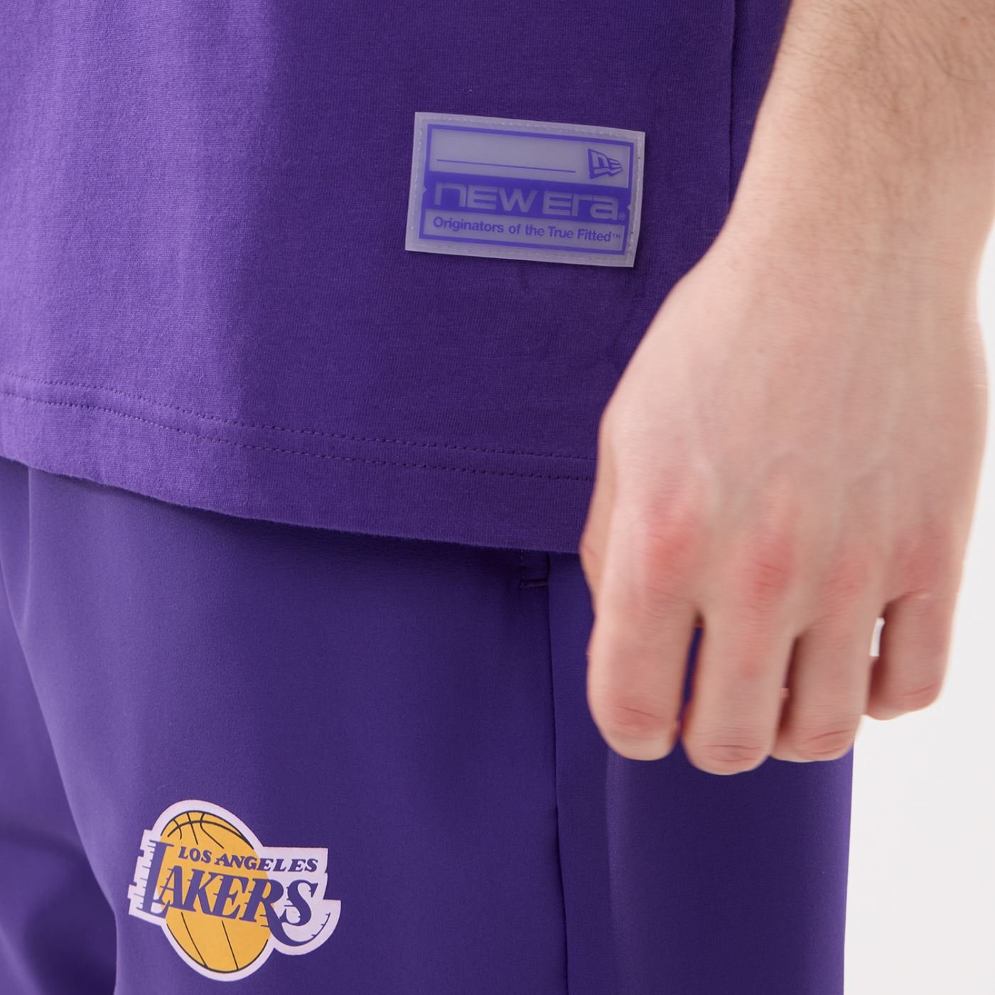Camiseta New Era Regular  Los Angeles Lakers Roxo Roxo 8