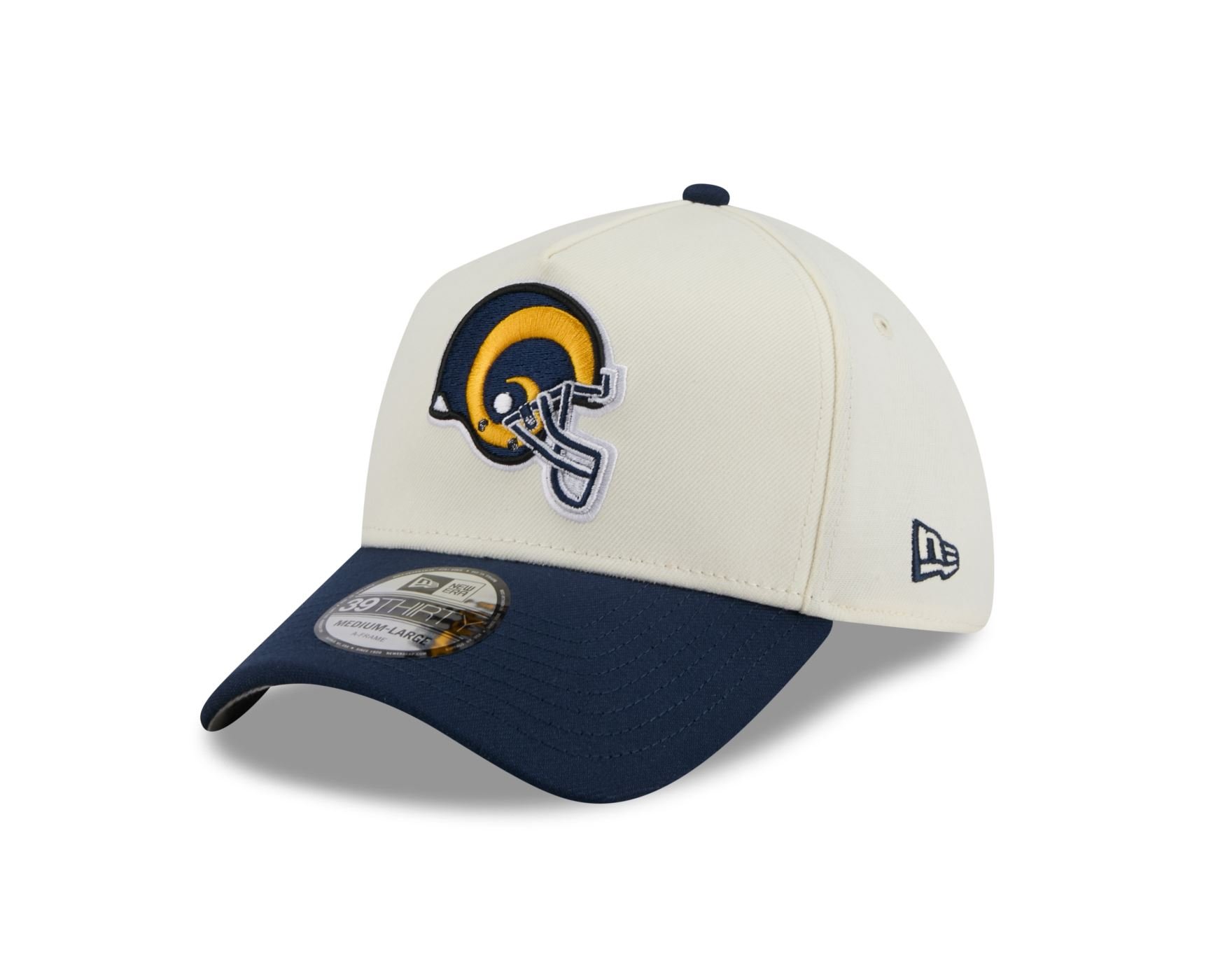 Bone New Era  39THIRTY A-Frame  Los Angeles Rams  Off White