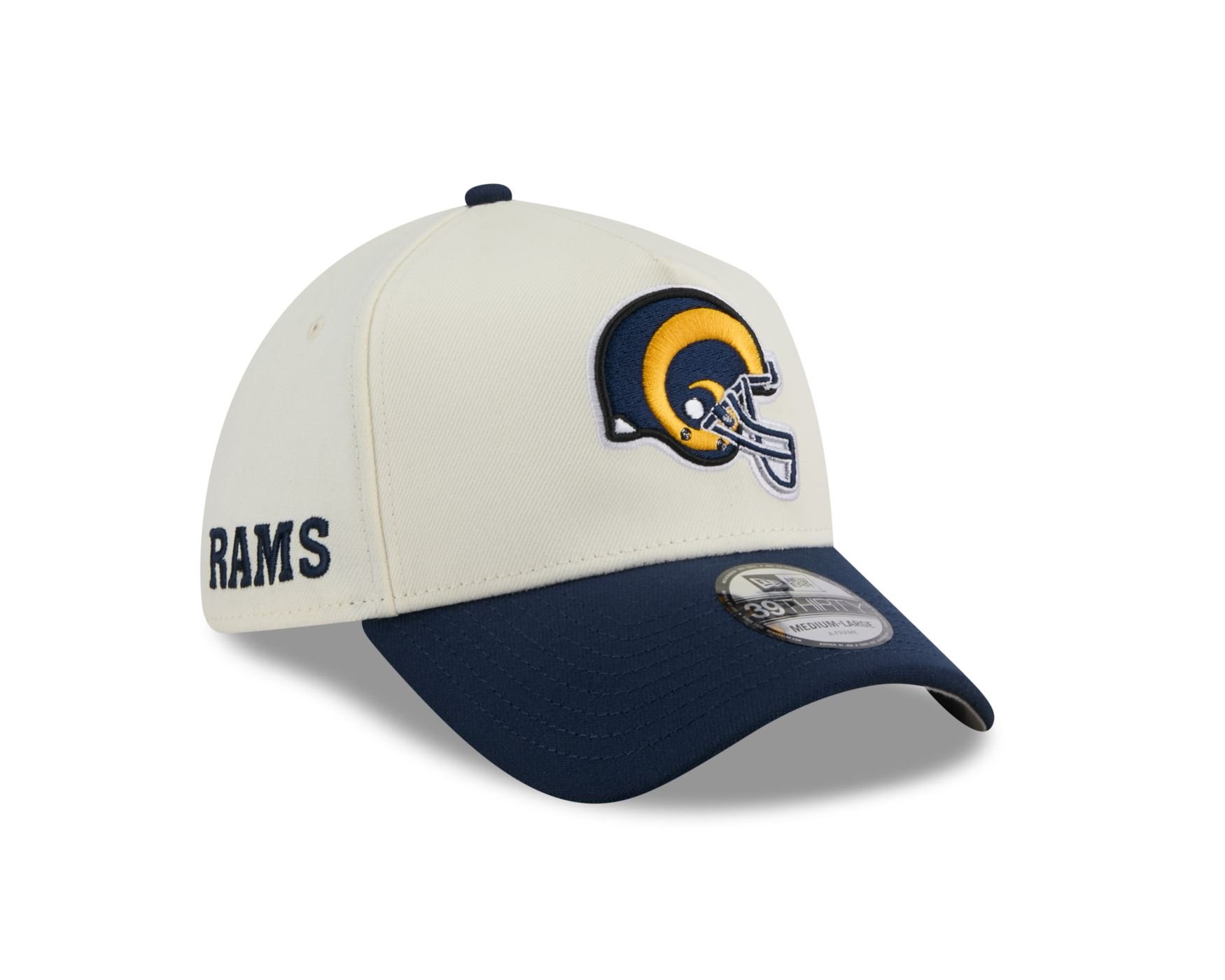 Bone New Era  39THIRTY A-Frame  Los Angeles Rams  Off White Off White 3