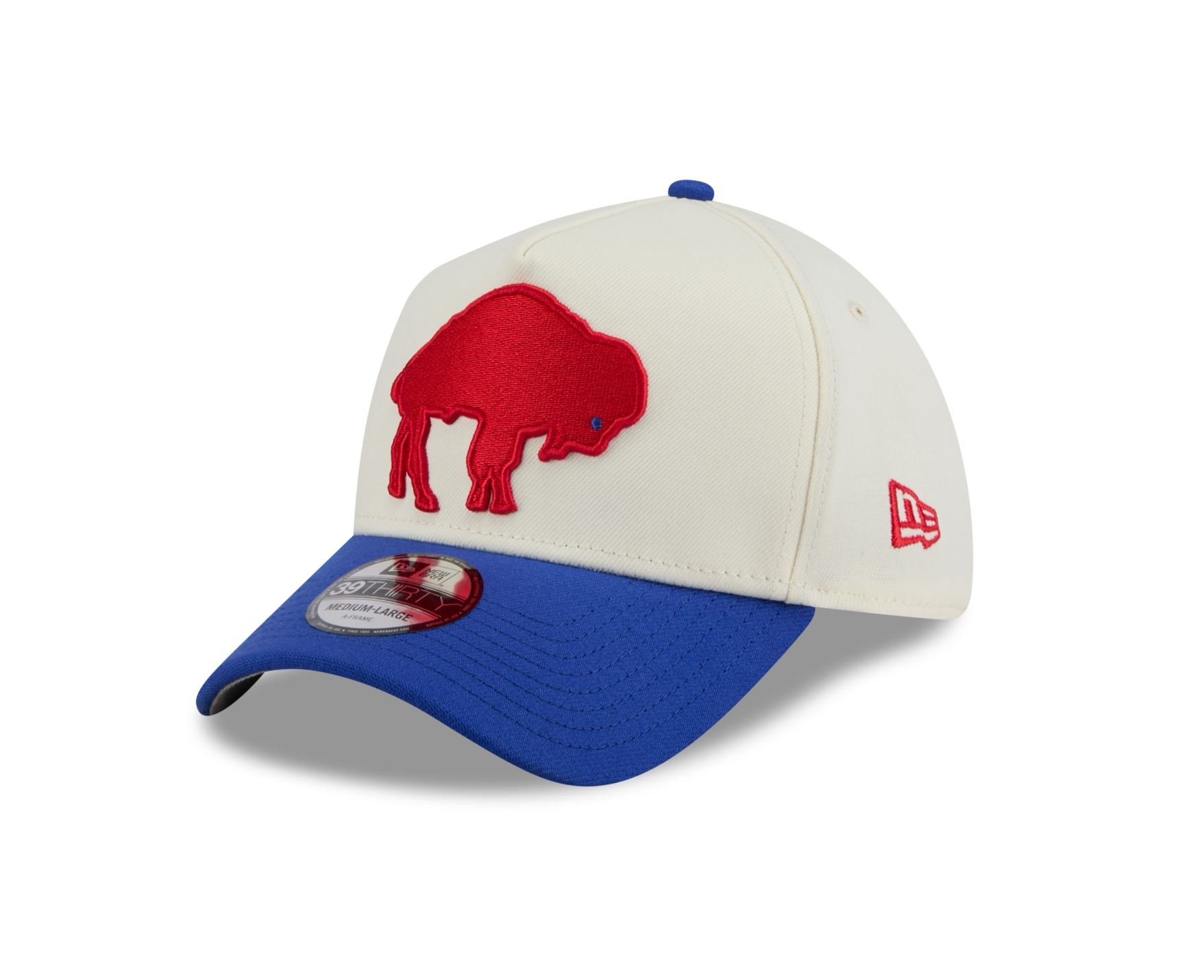 Bone New Era  39THIRTY A-Frame  Buffalo Bills  Off White