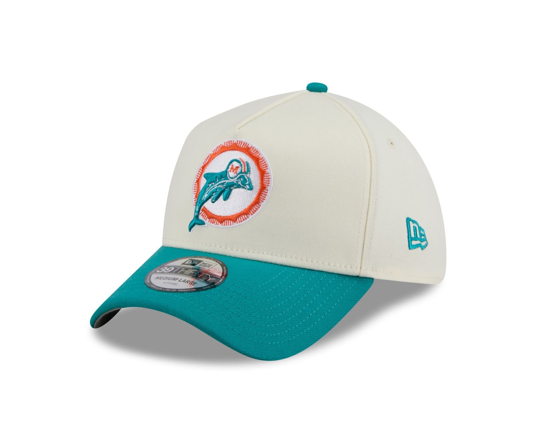 Bone New Era  39THIRTY A-Frame  Miami Dolphins